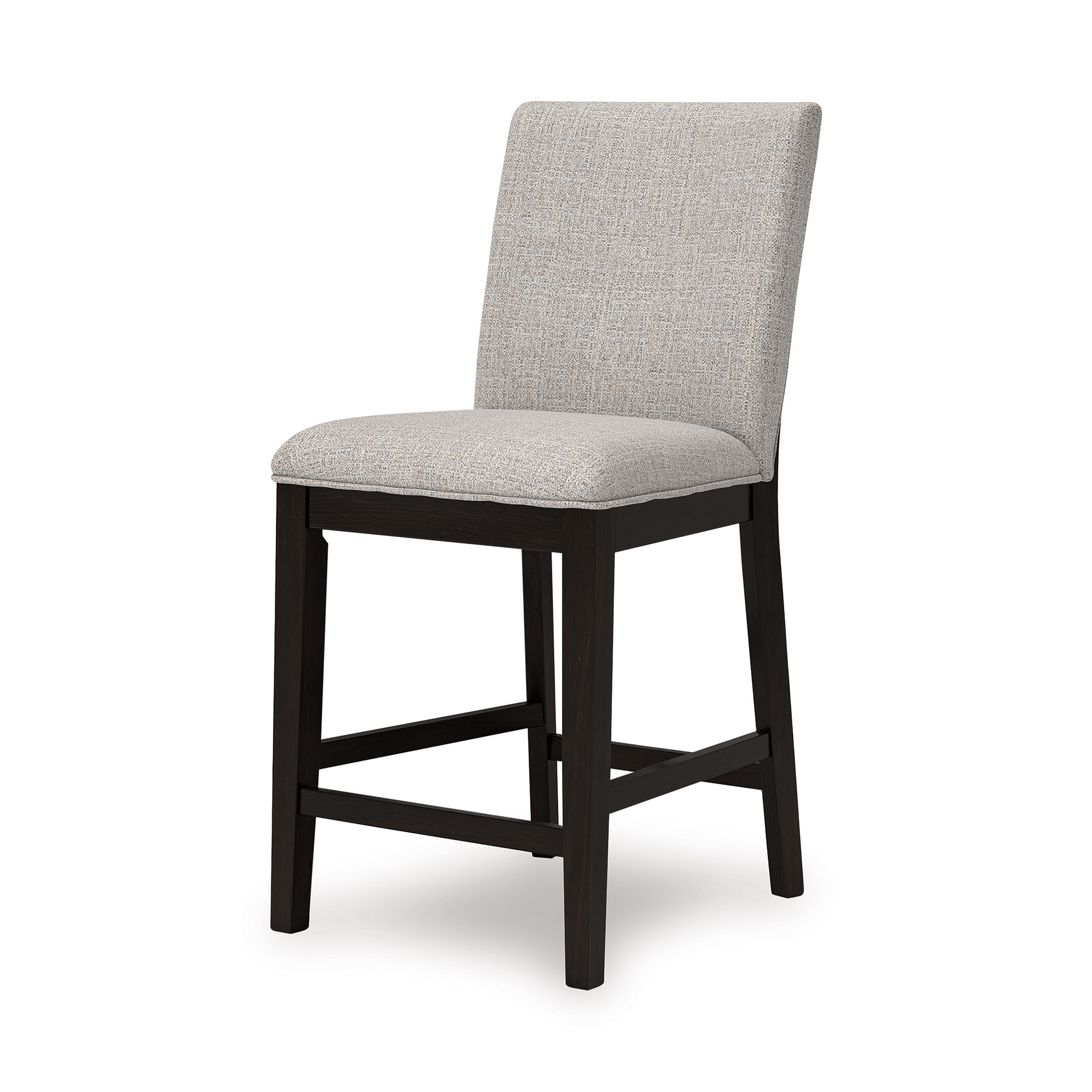 Neymorton Wood Barstool - Gray Upholstered 30" Stool | Sohomod