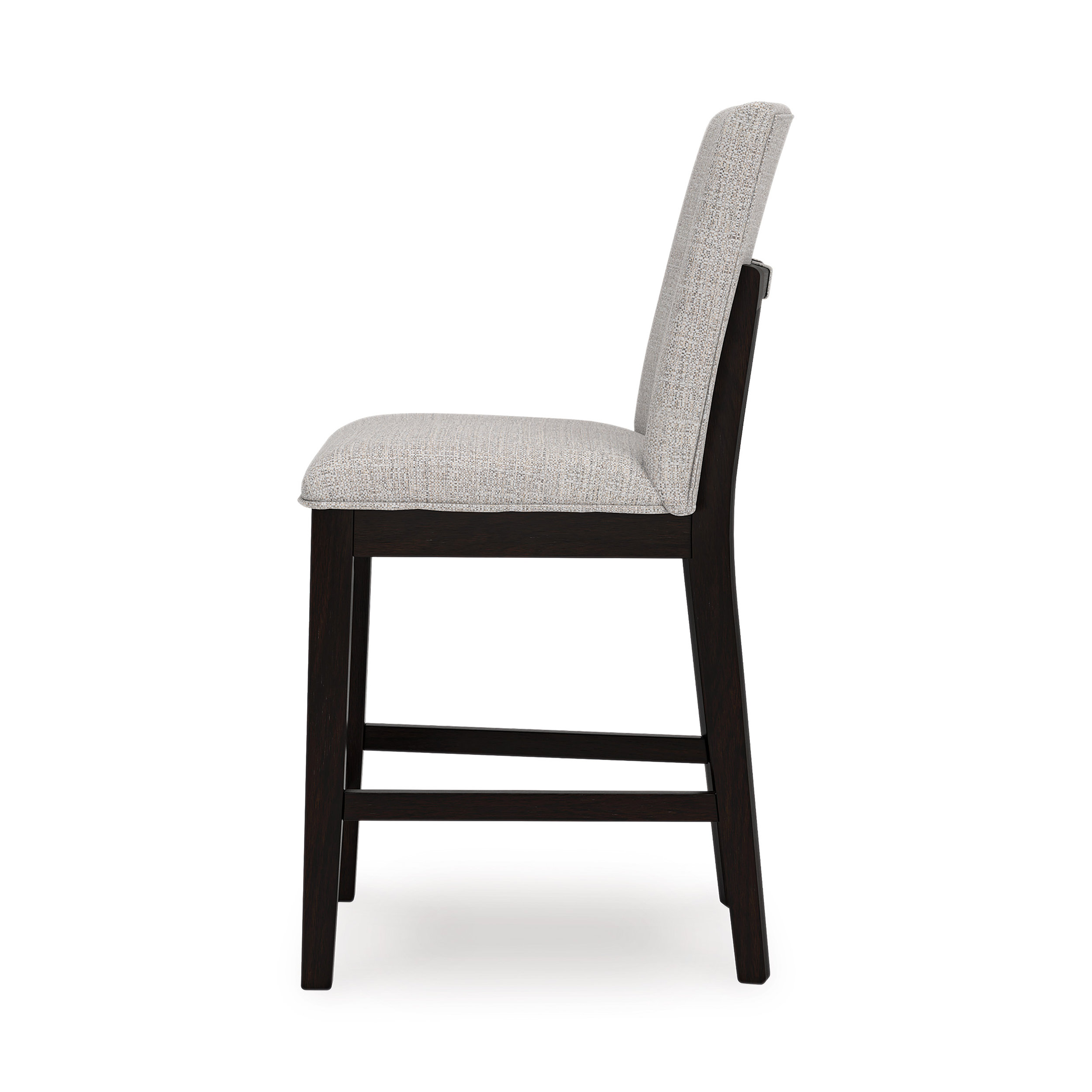 Neymorton Wood Barstool - Gray Upholstered 30" Stool | Sohomod