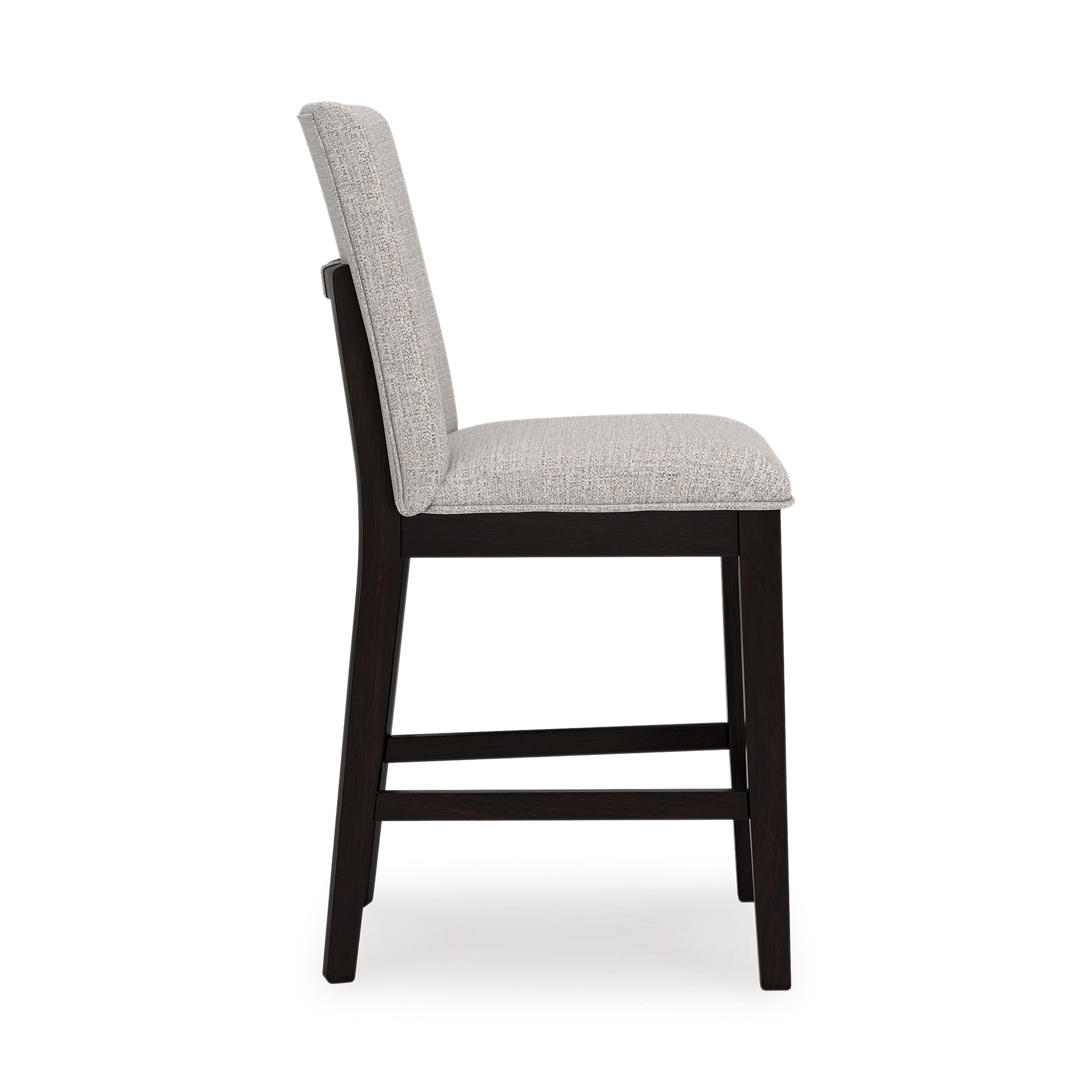 Neymorton Wood Barstool - Gray Upholstered 30" Stool | Sohomod