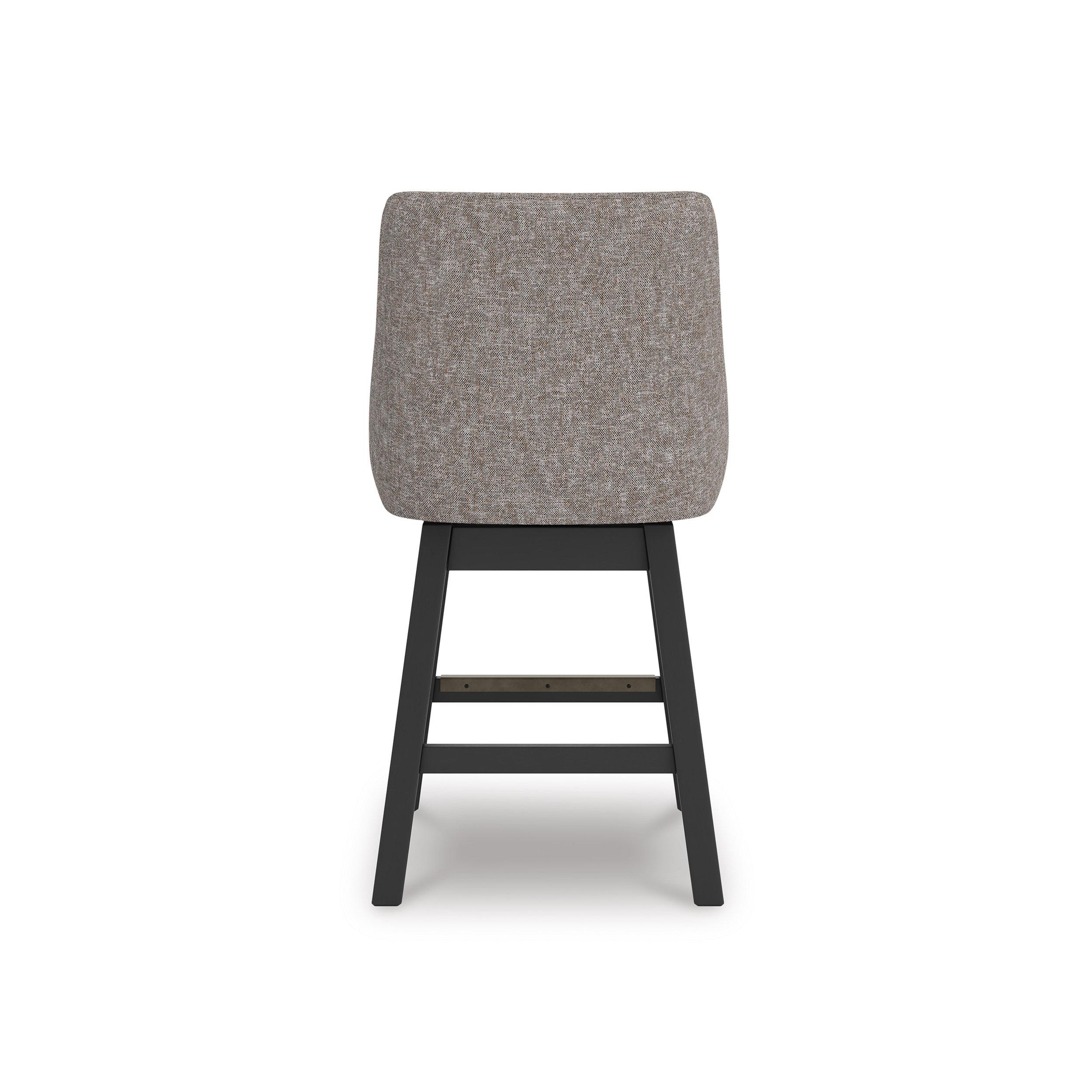 Neymorton Swivel Barstool - Gray Upholstered & Wood | Sohomod