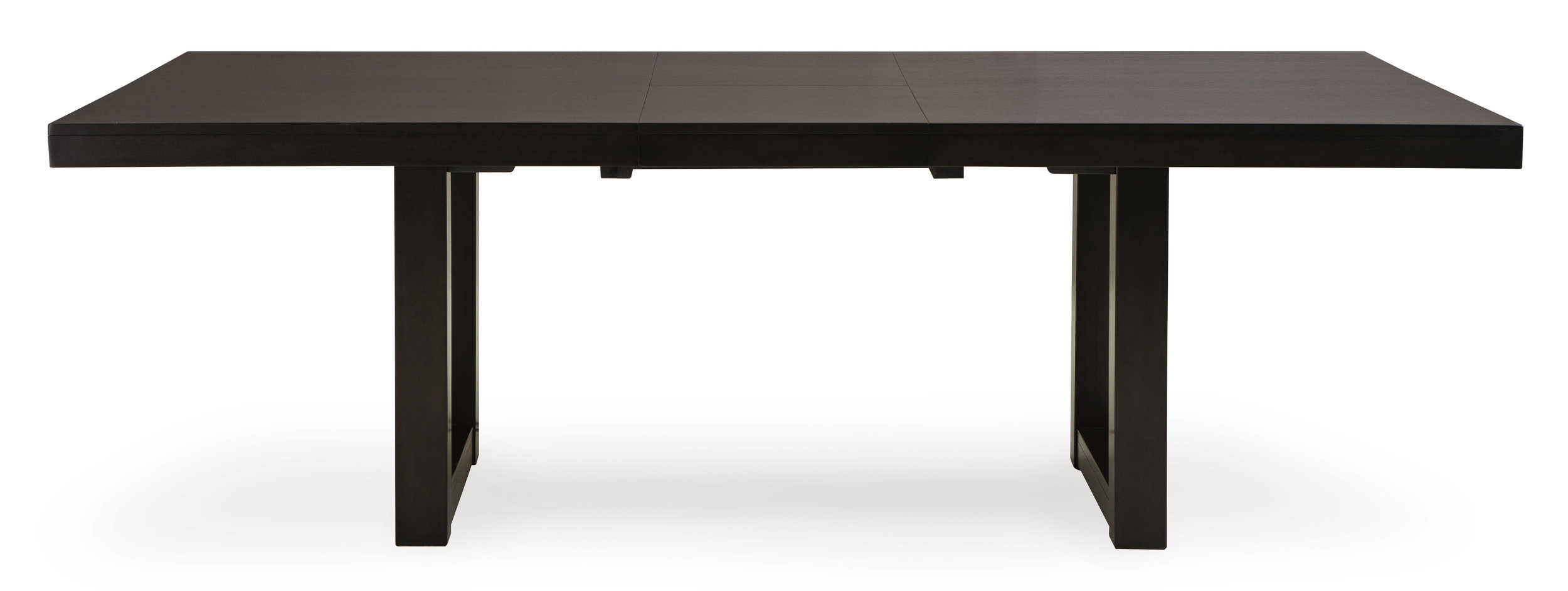 Neymorton Wood Extendable Dining Table - Seats 10 - Dark Brown