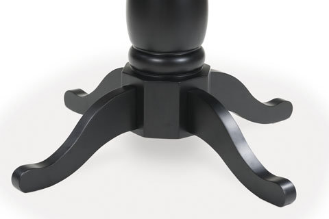Clorazi Oval Extendable Dining Table - Black & Brown Wood