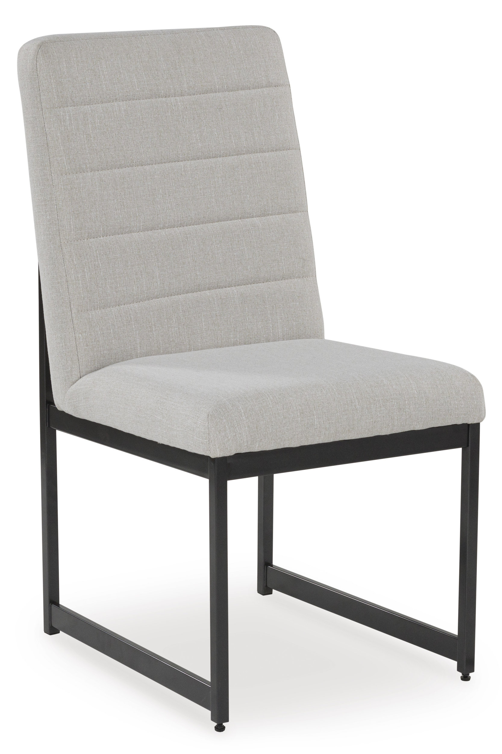 Tomtyn Industrial-Modern Dining Side Chair | Light Brown Fabric