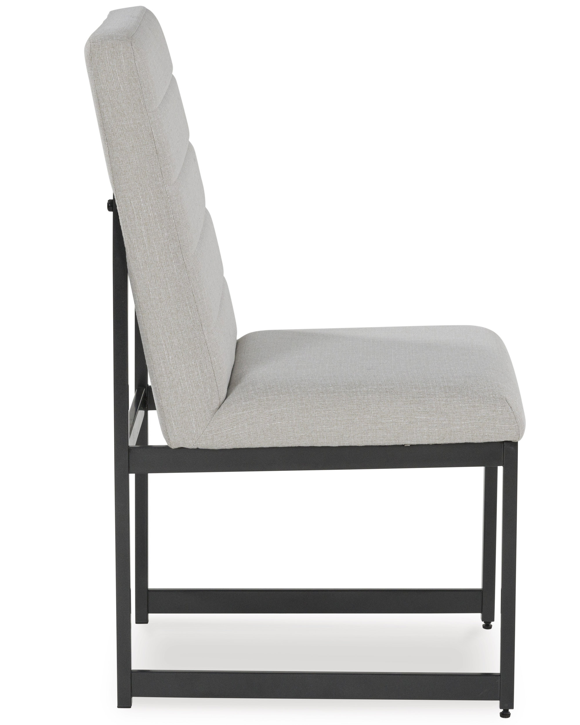 Tomtyn Industrial-Modern Dining Side Chair | Light Brown Fabric