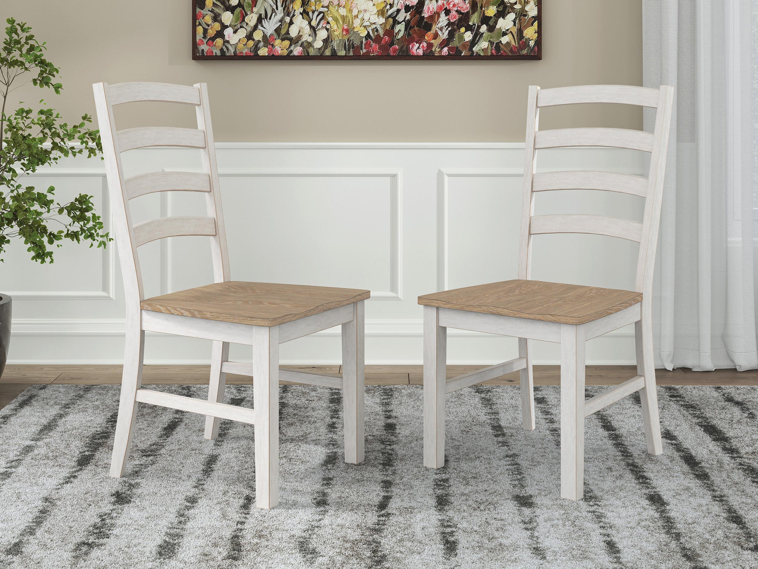 Purlaney Butterfly Extendable Dining Set - Two-Tone | Ashley
