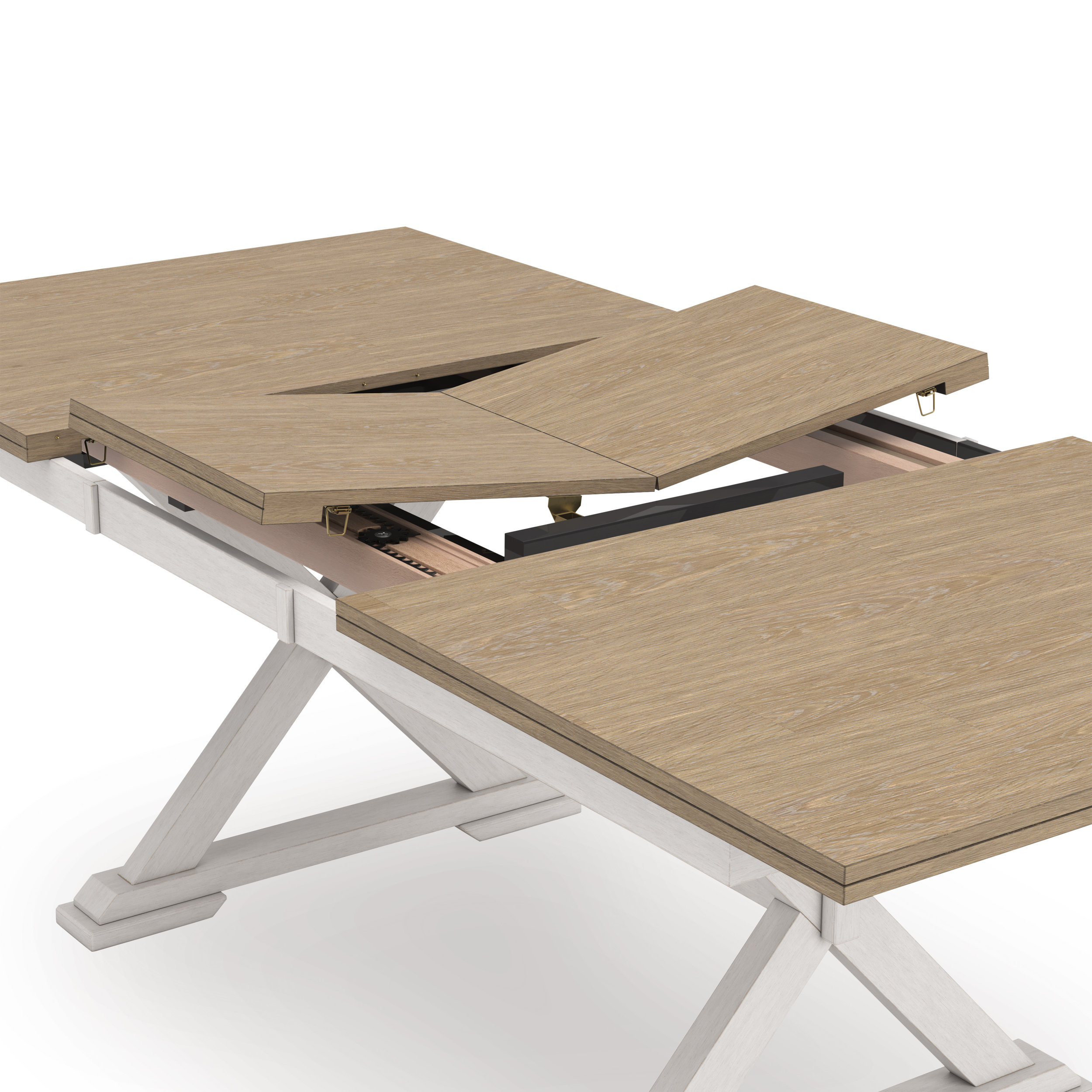 Purlaney Butterfly Extendable Dining Set - Two-Tone | Ashley