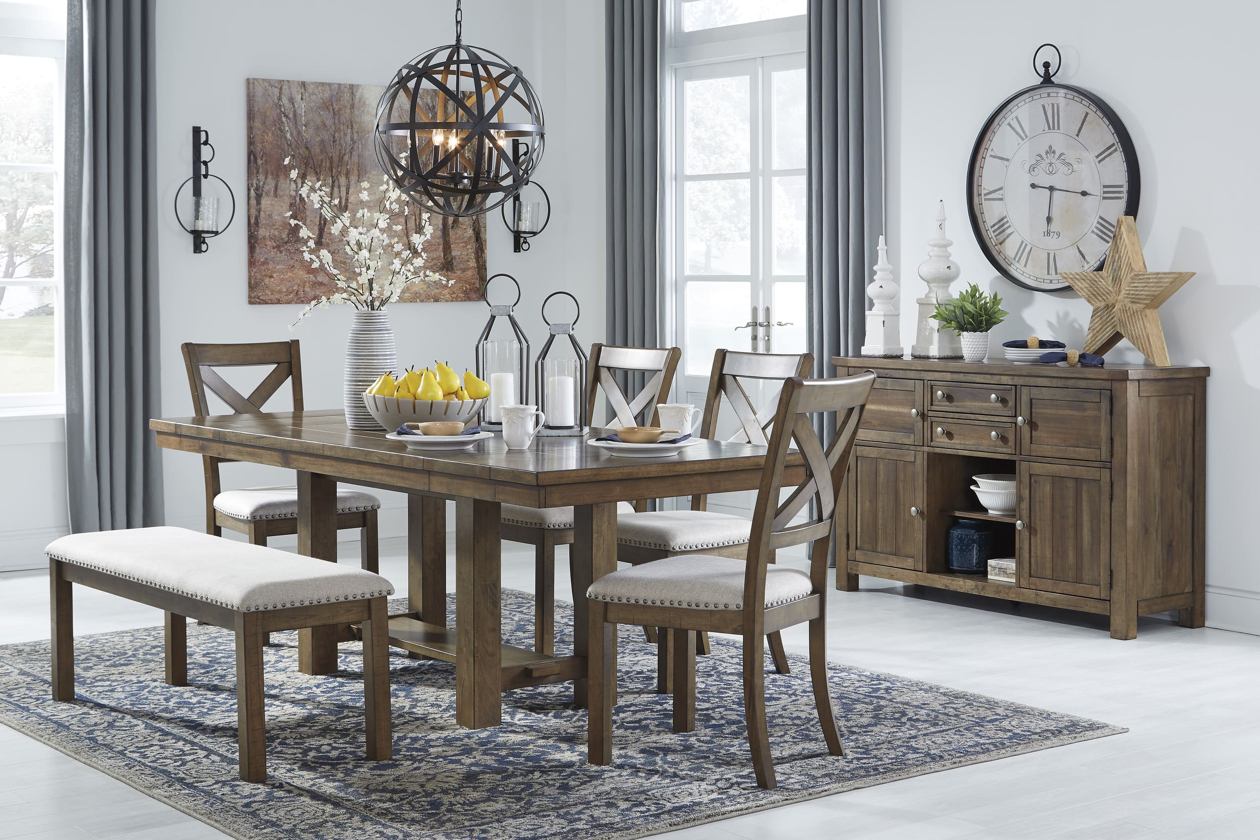 SM Moriville Polyester/Wood Dining Side Chair