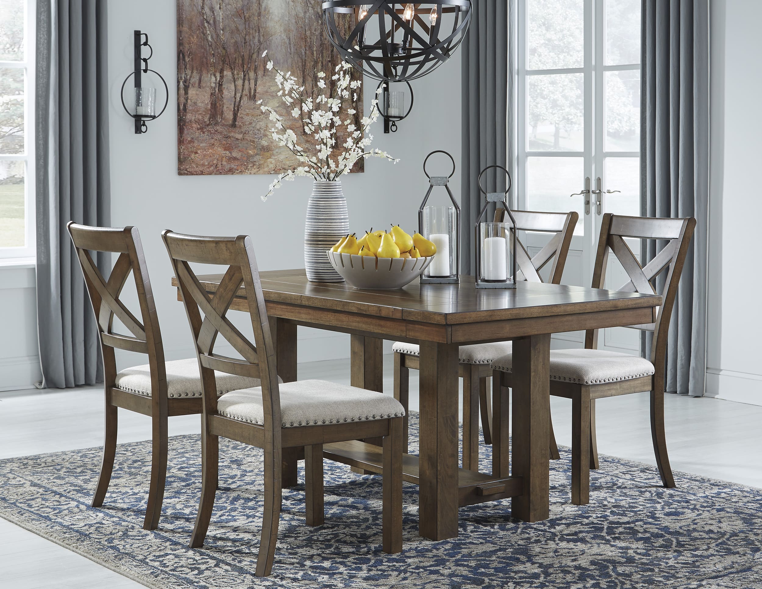 SM Moriville Polyester/Wood Dining Side Chair