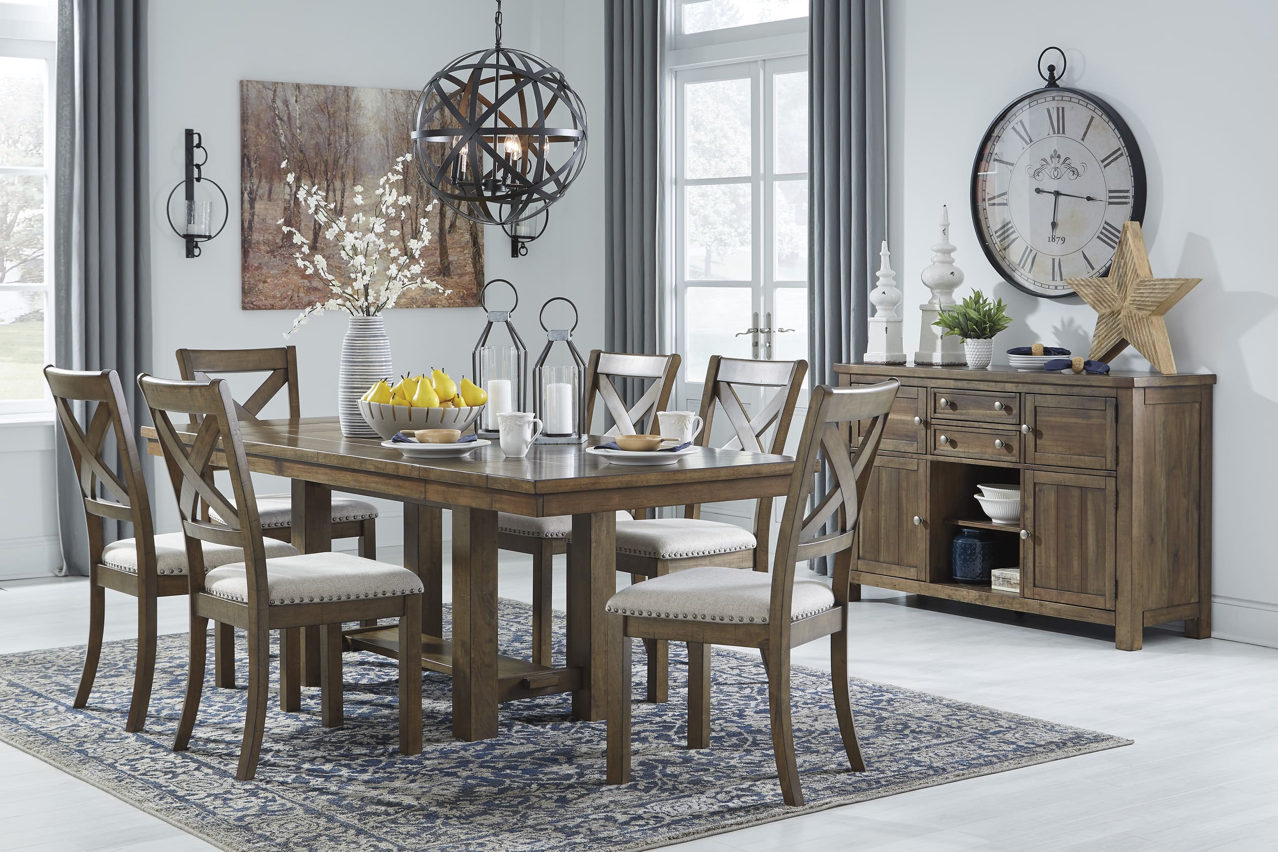 SM Moriville 5-Piece Wood Dining Room Set