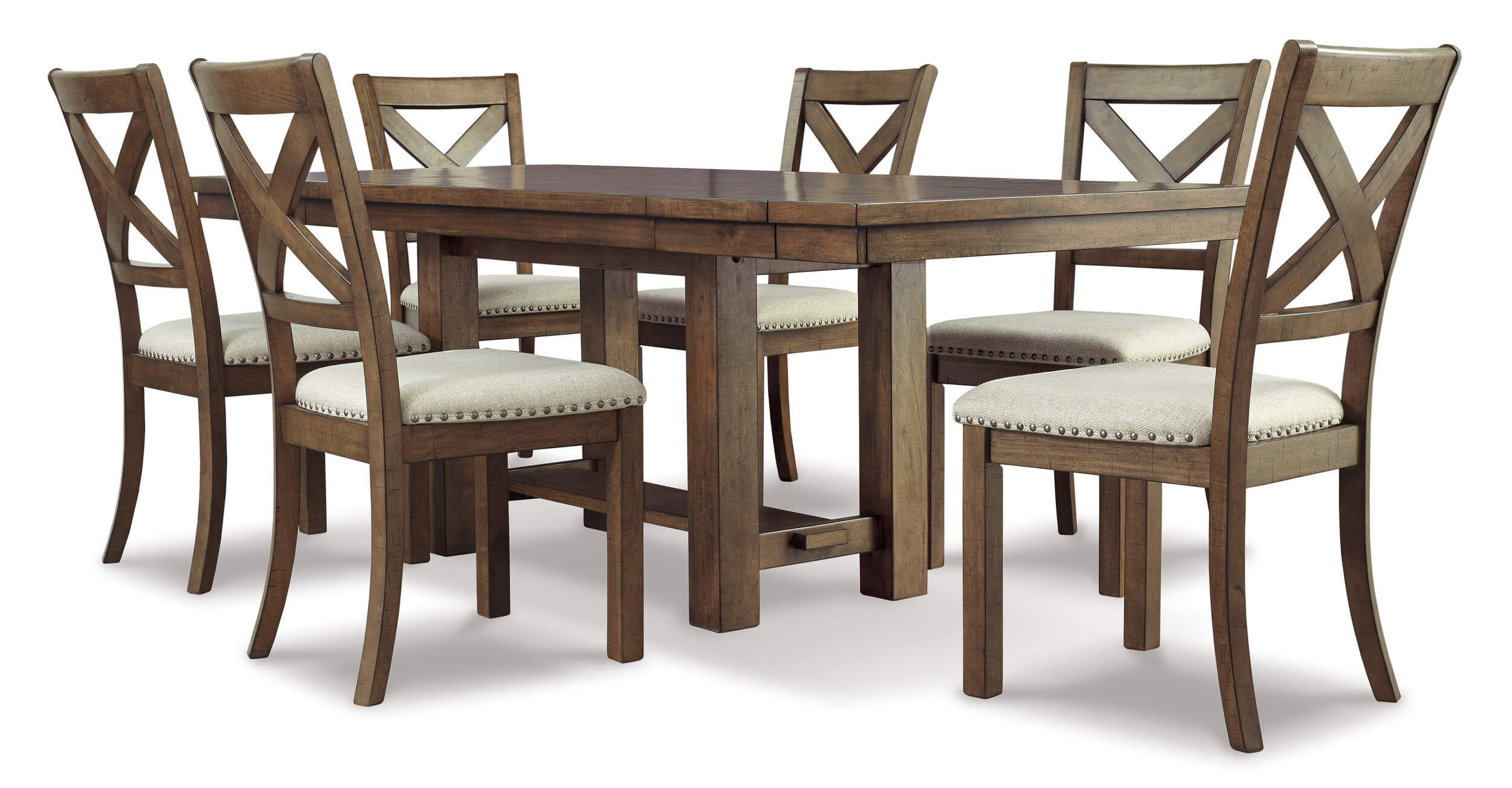 SM Moriville Wood Rectangular Extendable Dining Table