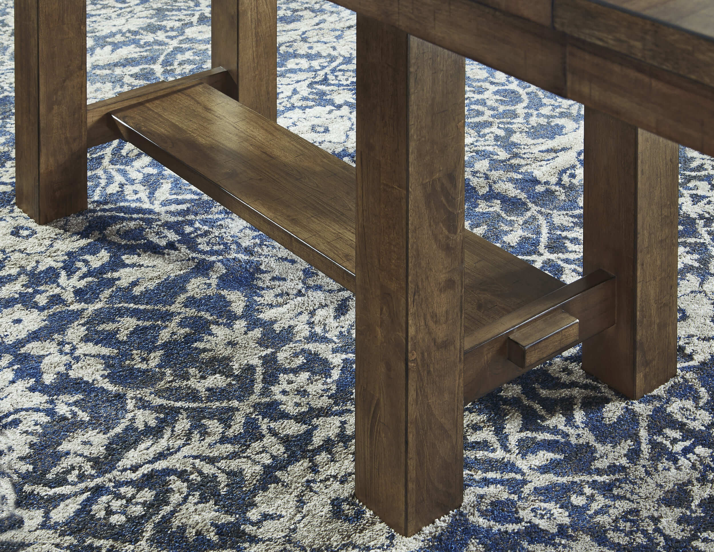 SM Moriville Wood Rectangular Extendable Dining Table