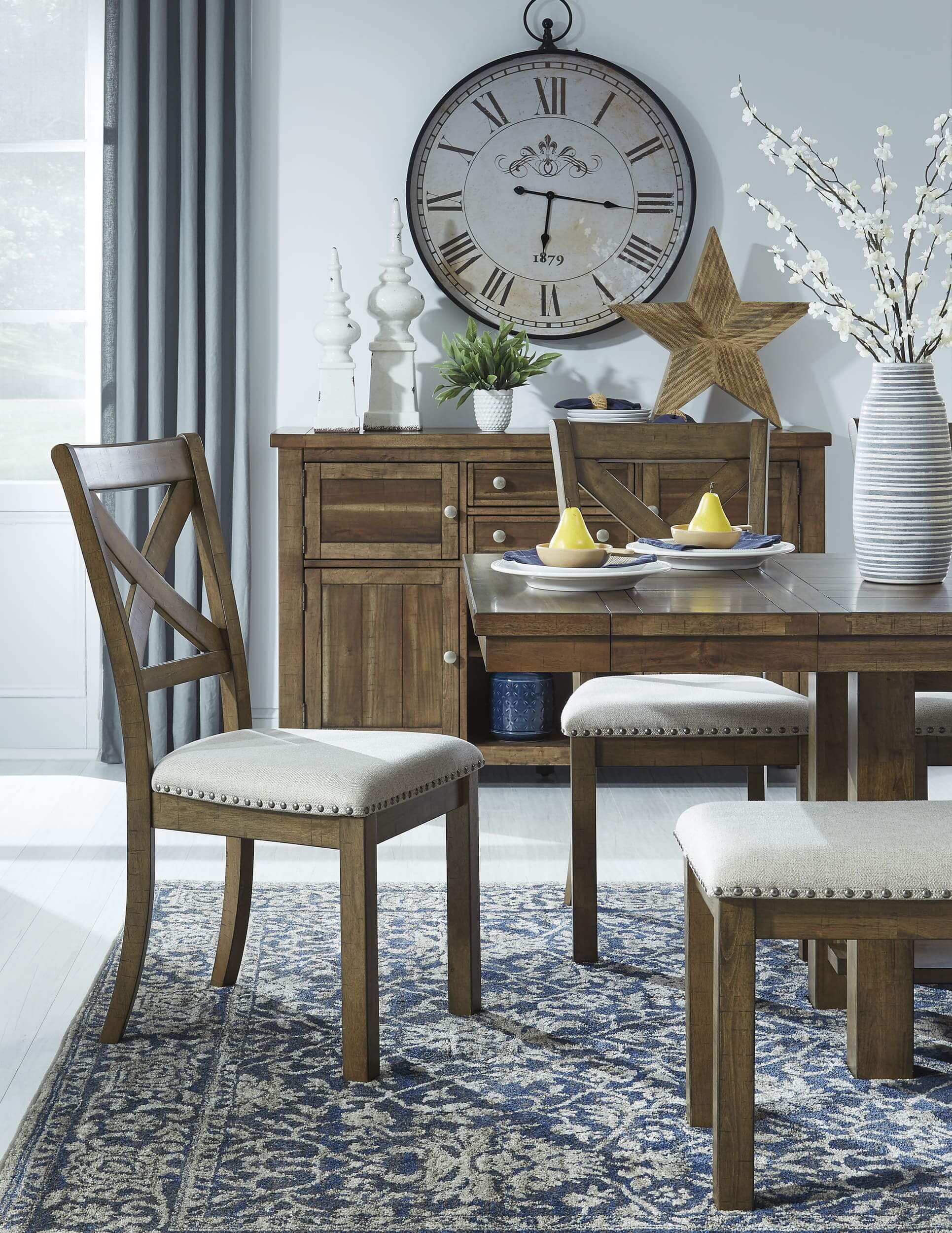SM Moriville Polyester/Wood Dining Side Chair
