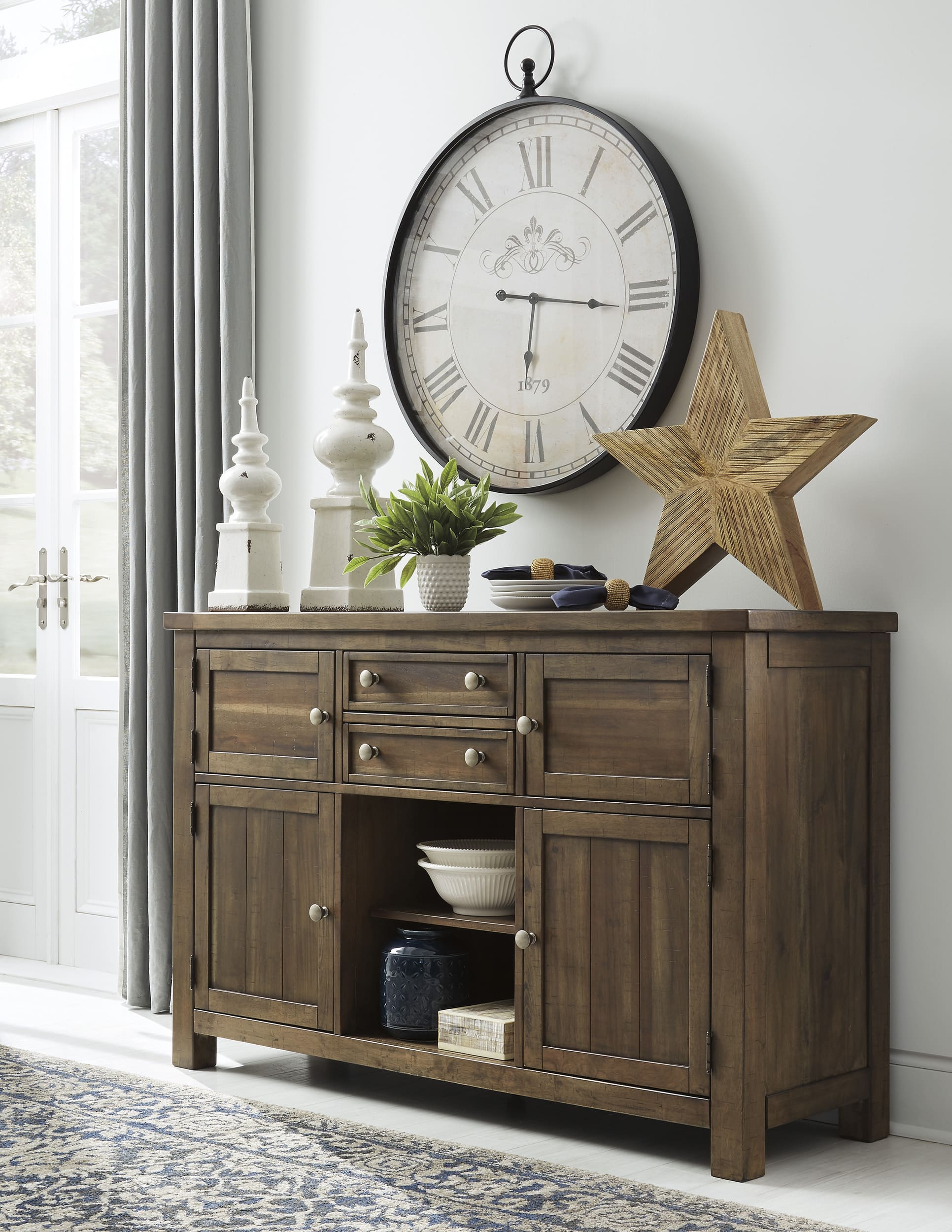 SM Moriville 5-Piece Wood Dining Room Set