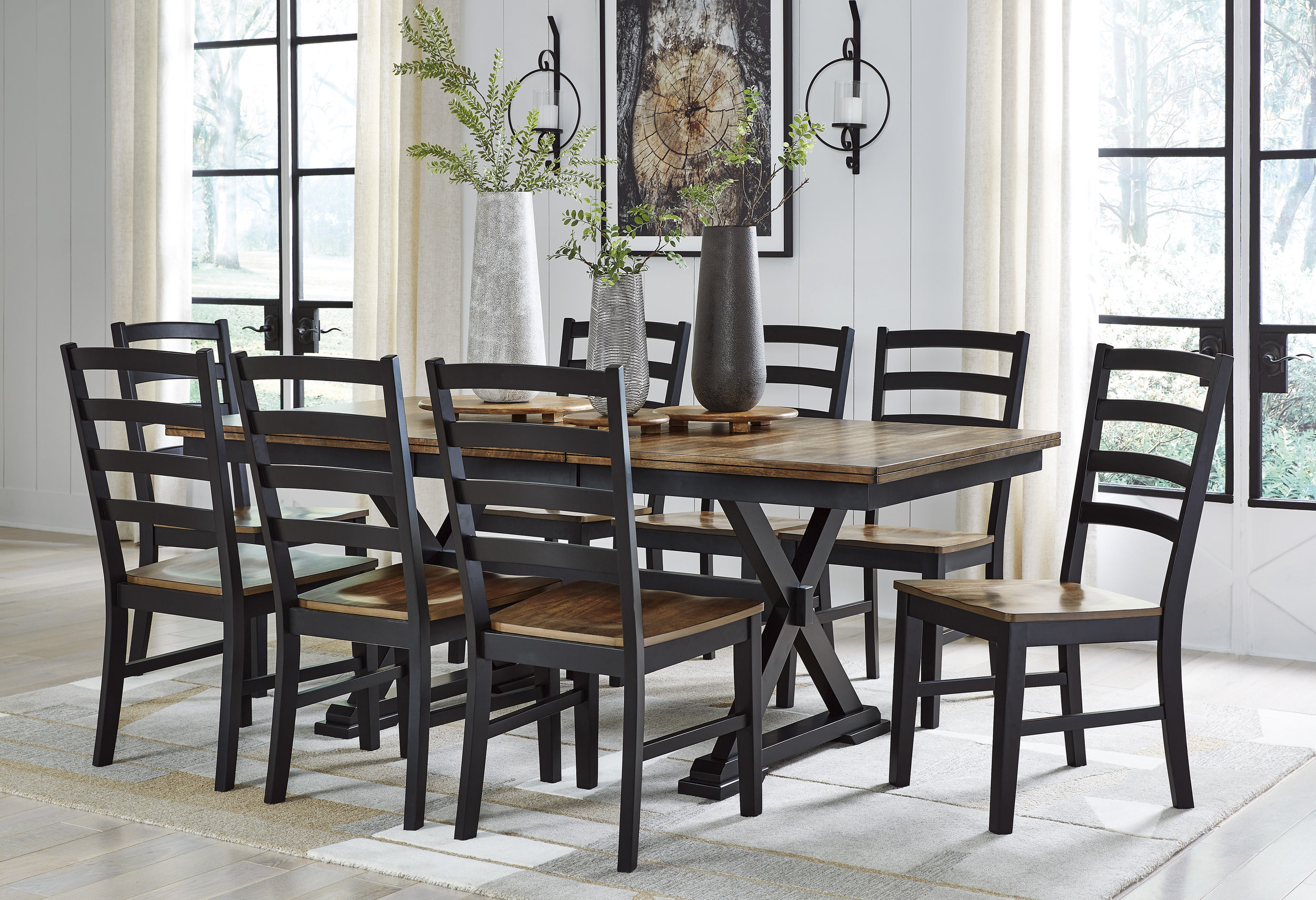 Wildenauer Wood Extendable Dining Table - Seats 8