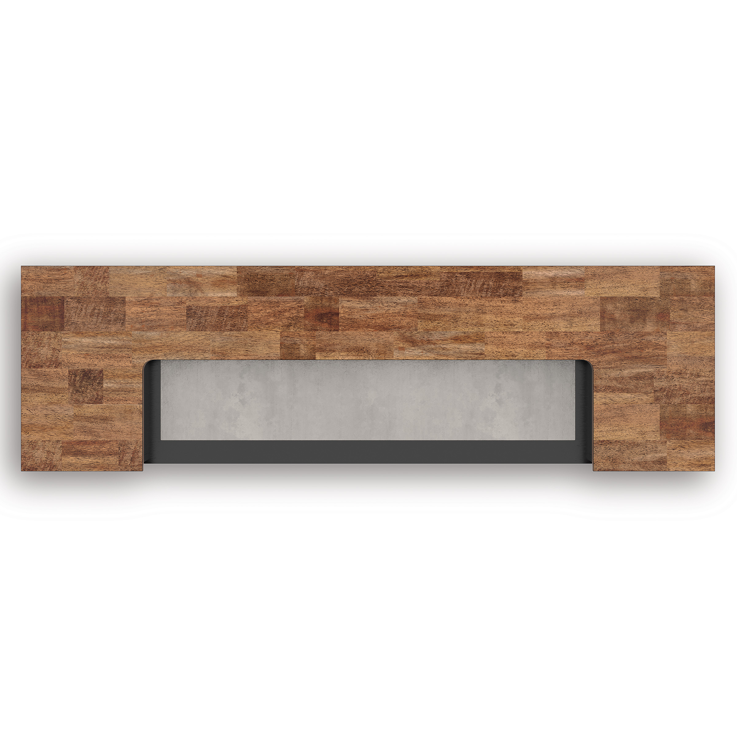 Wildenauer Home Bar Unit | Wood & Metal with Storage Drawers