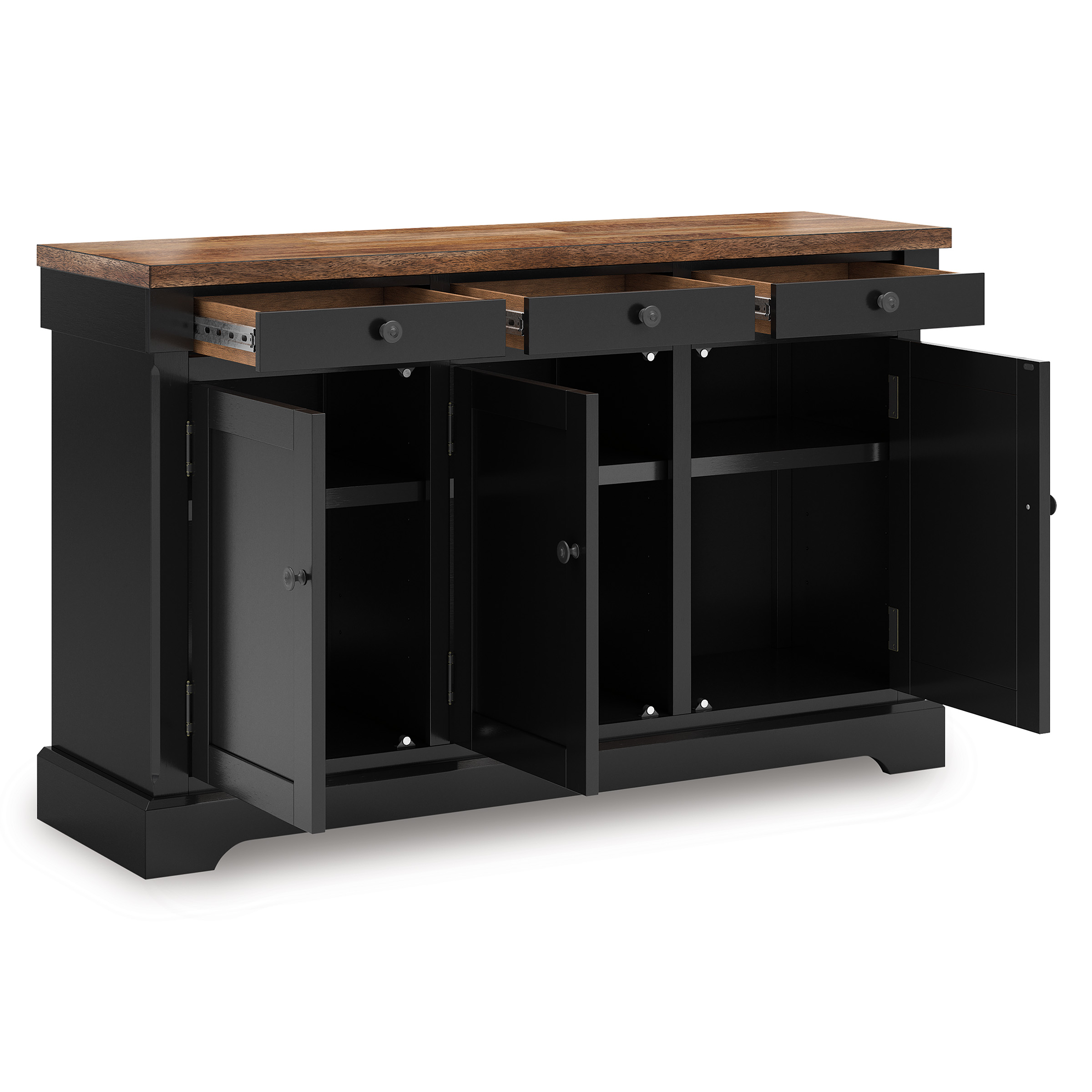 Wildenauer Extendable Dining Set - Brown & Black | Ashley