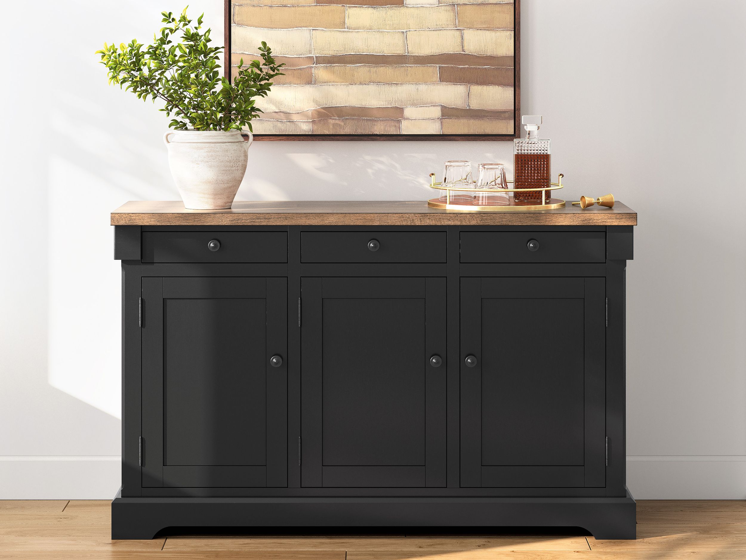 Wildenauer Extendable Dining Set - Brown & Black | Ashley