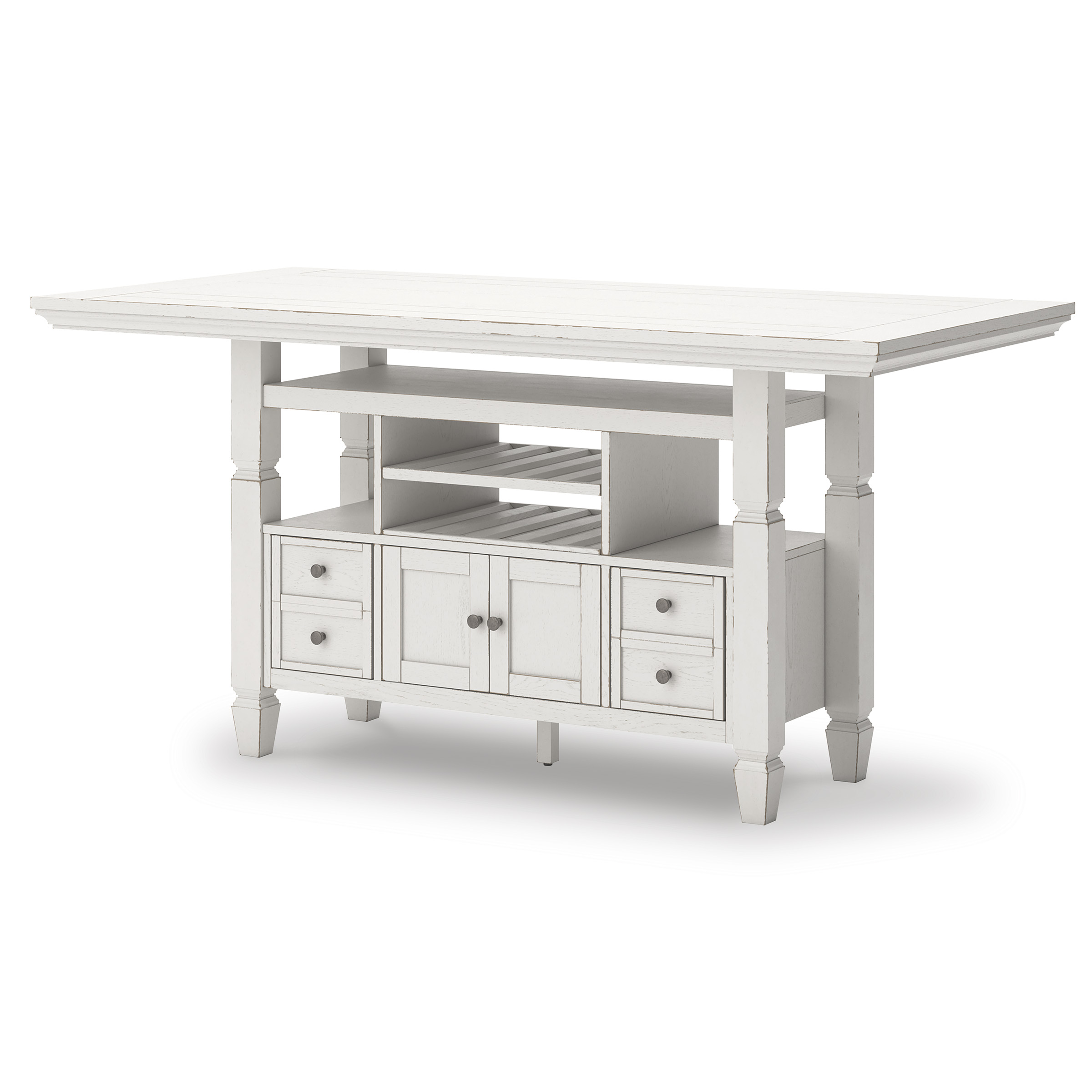Robbinsdale Wood Counter Height Dining Table with Storage