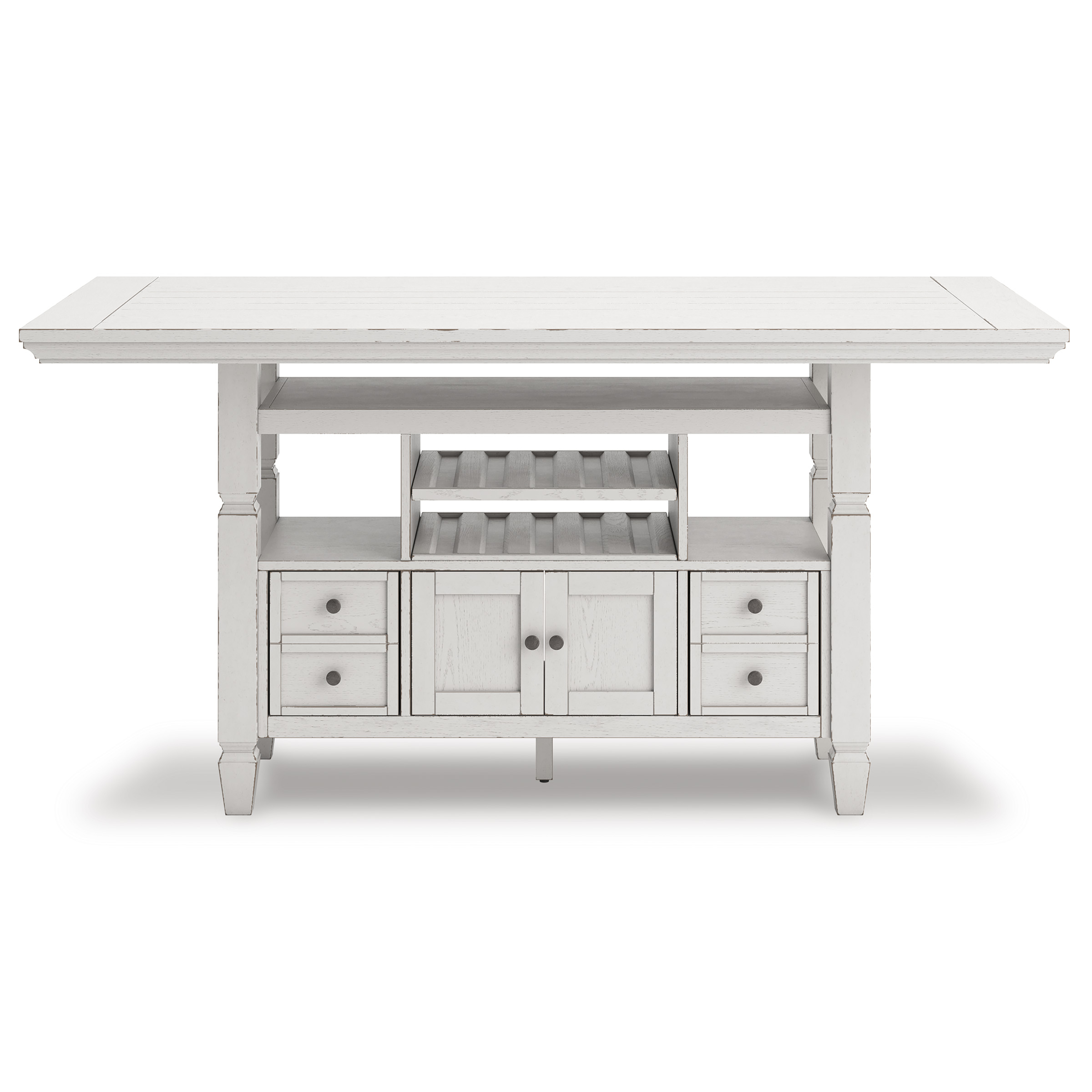 Robbinsdale Wood Counter Height Dining Table with Storage