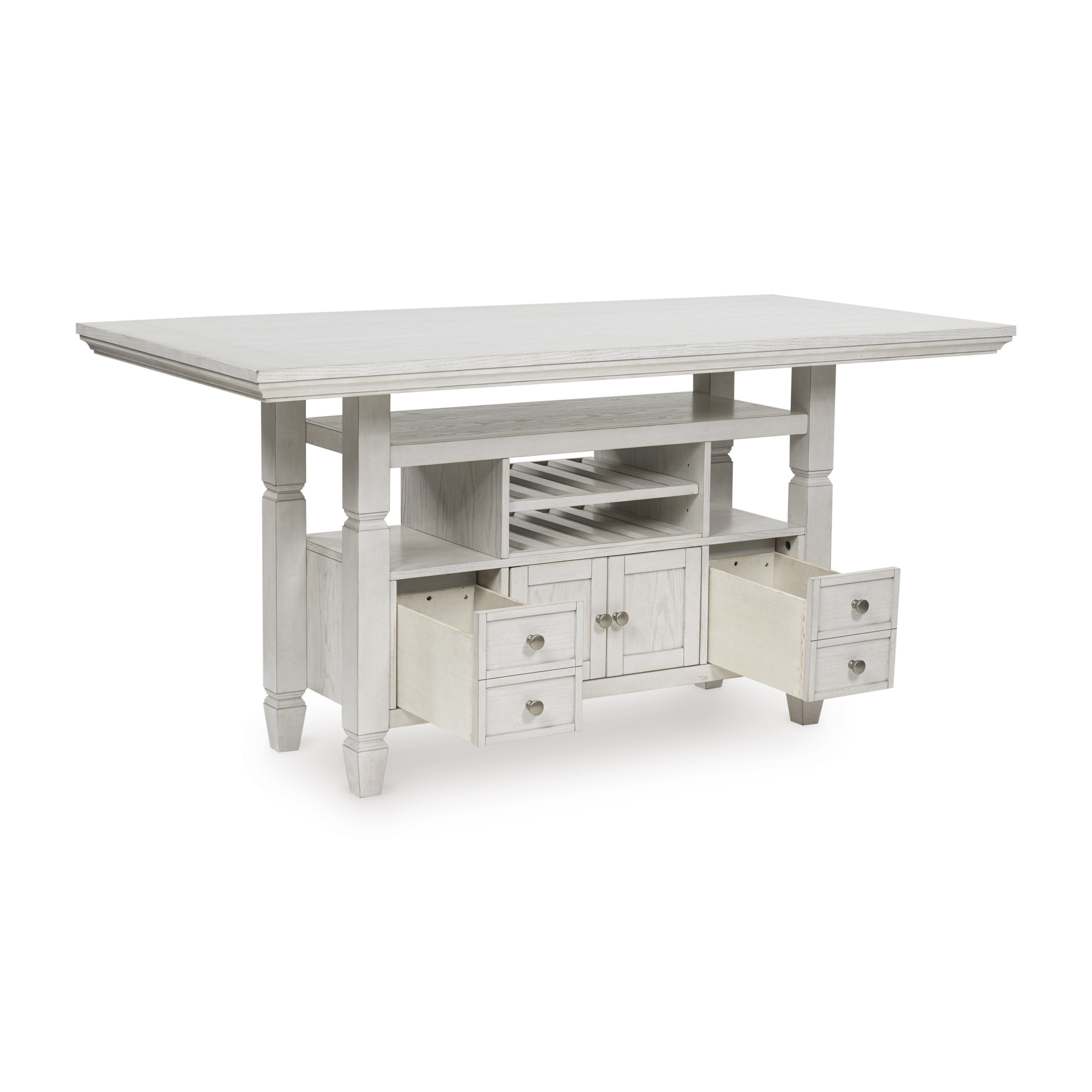 Robbinsdale Wood Counter Height Dining Table with Storage