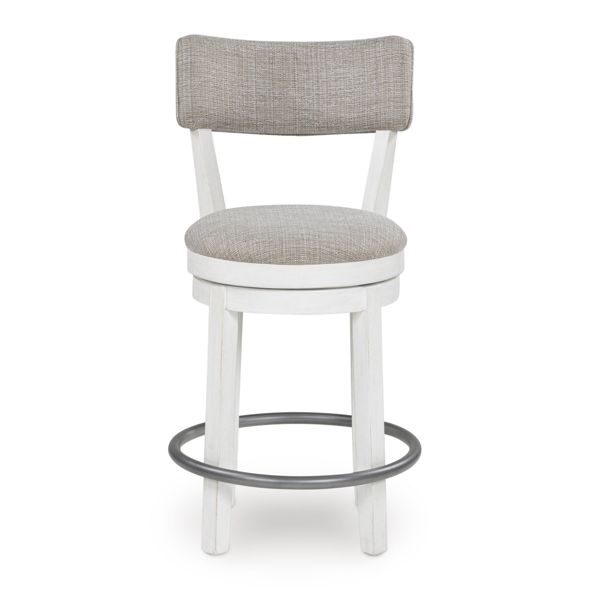 Robbinsdale Swivel Barstool - Dark Brown High Back Wood | Sohomod