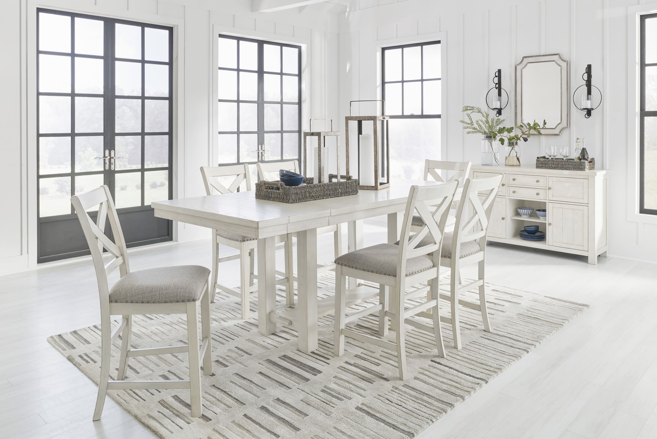 SM Robbinsdale Polyester/Wood Barstool