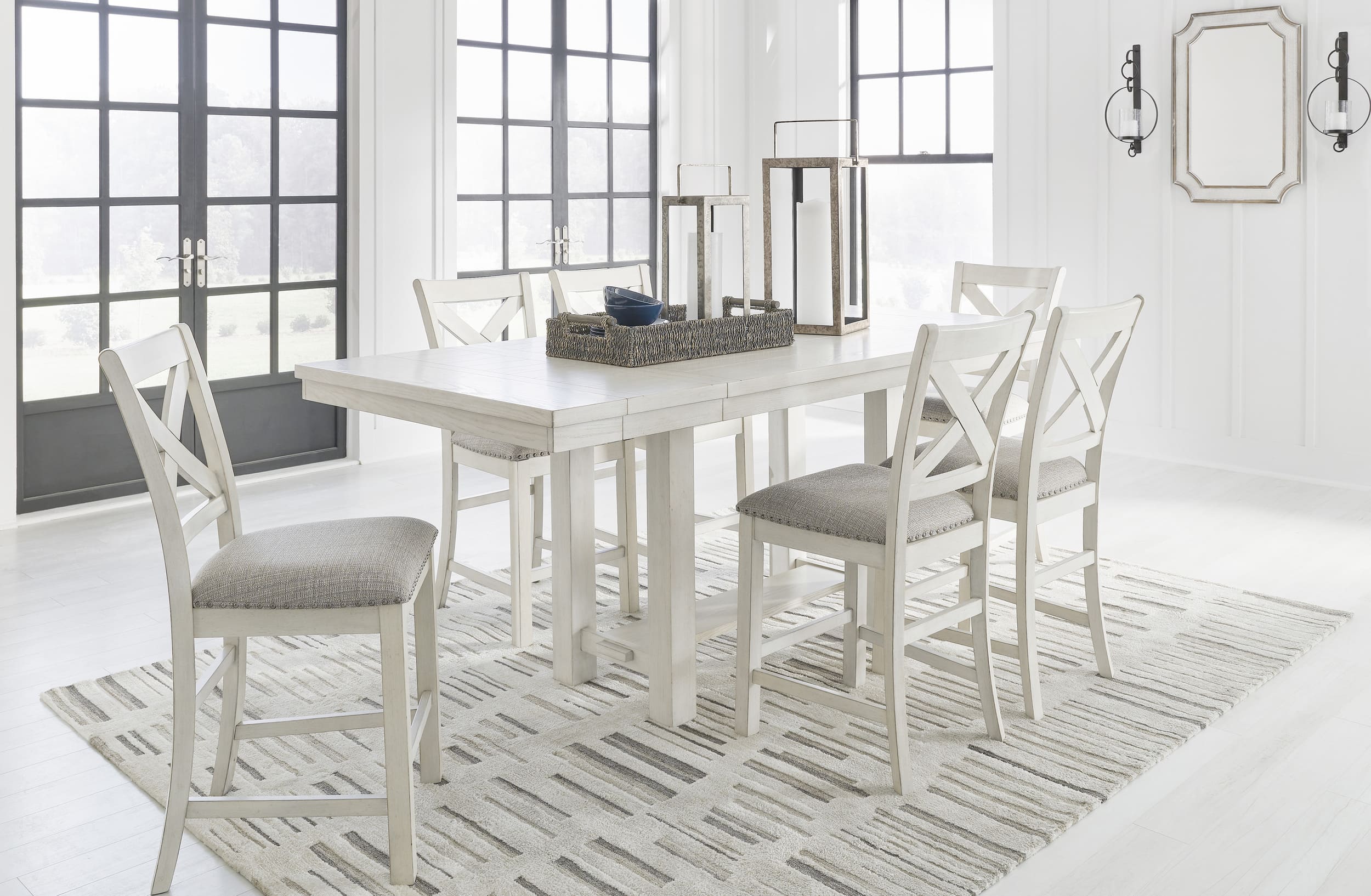 SM Robbinsdale Polyester/Wood Barstool
