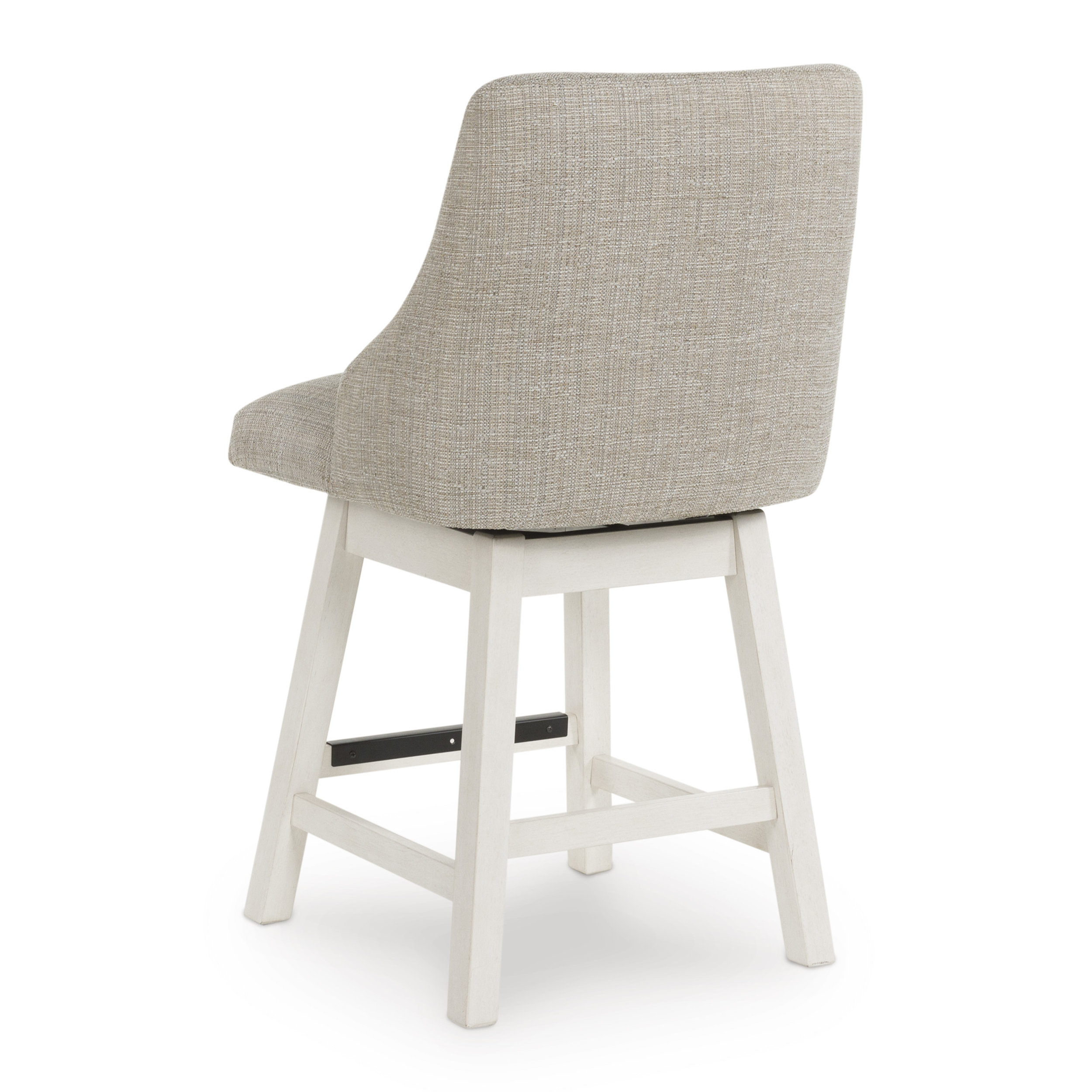 Robbinsdale Swivel Barstool - Antique White High Back | Sohomod