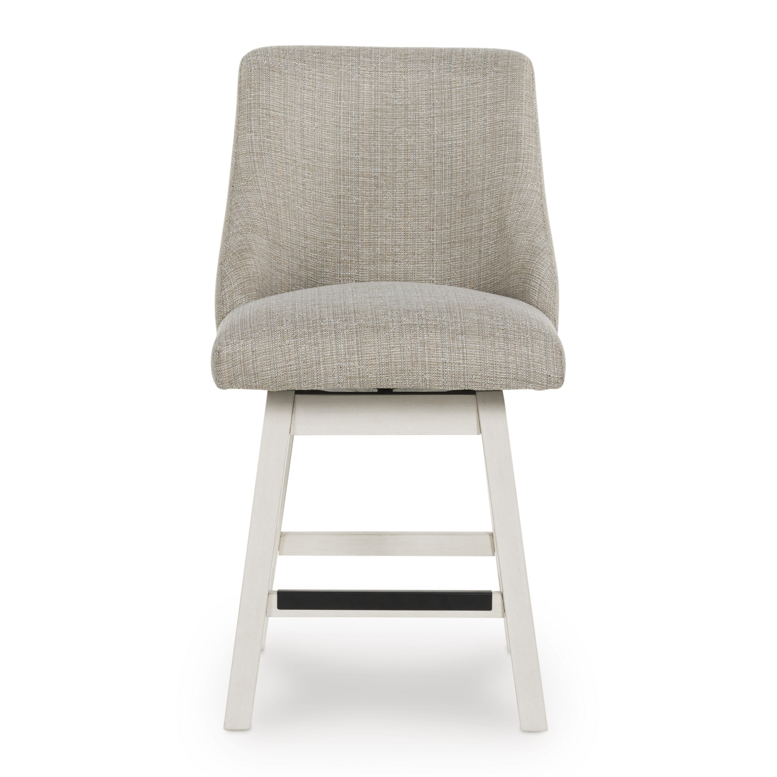 Robbinsdale Swivel Barstool - Antique White High Back | Sohomod