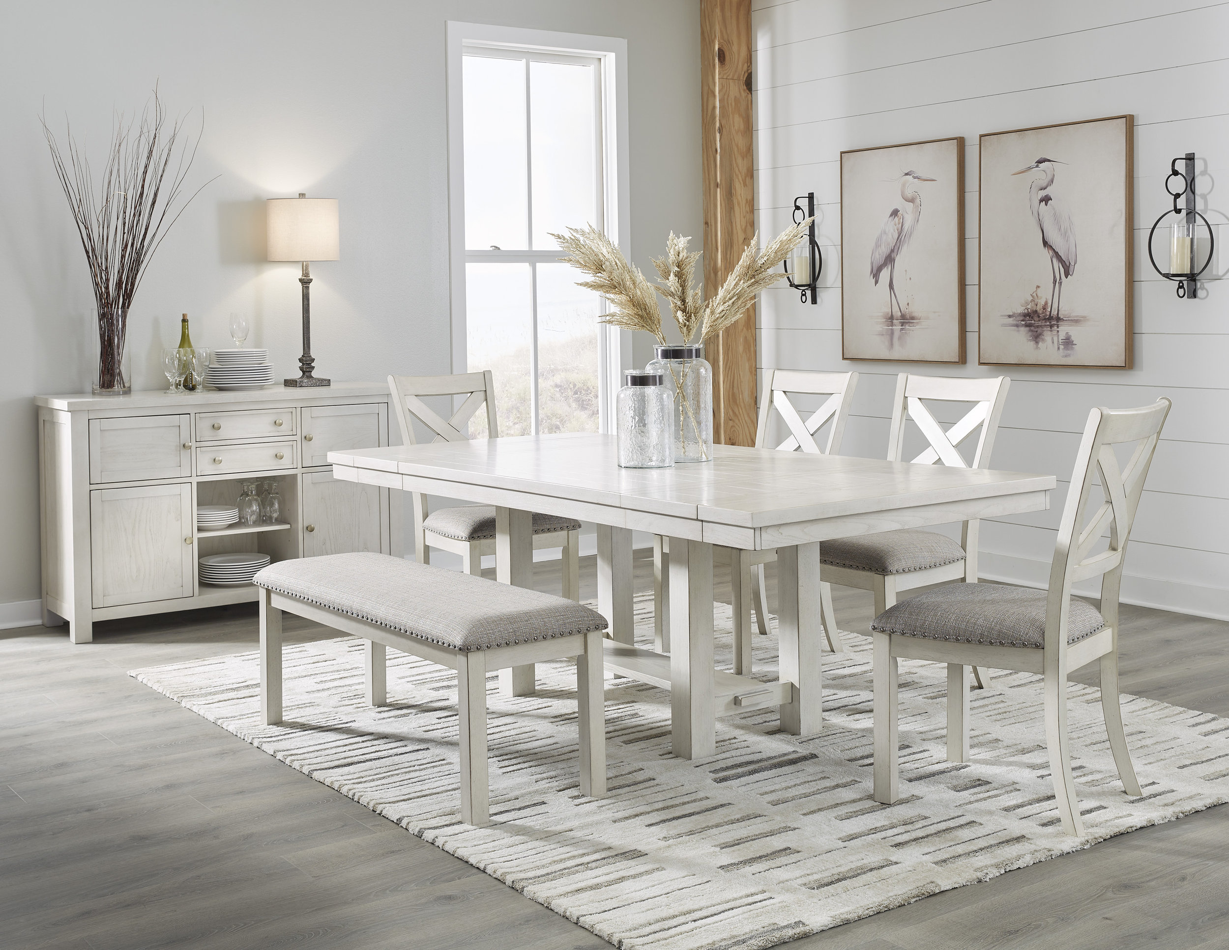 Robbinsdale Cottage-Style Dining Side Chair | Antique White