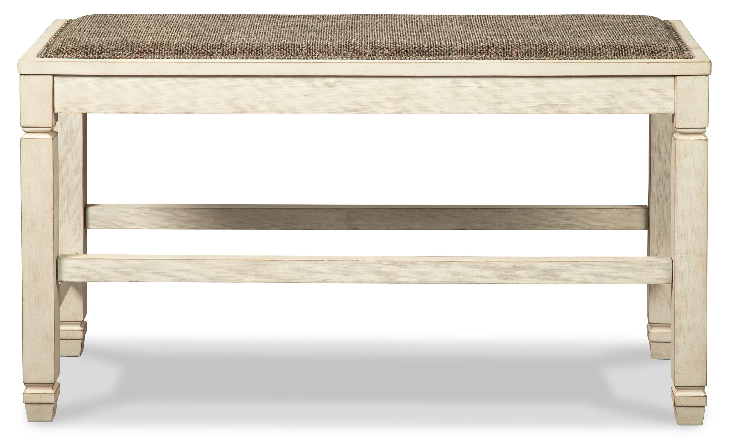 Bolanburg Upholstered Counter Height Bench - Antiqued White