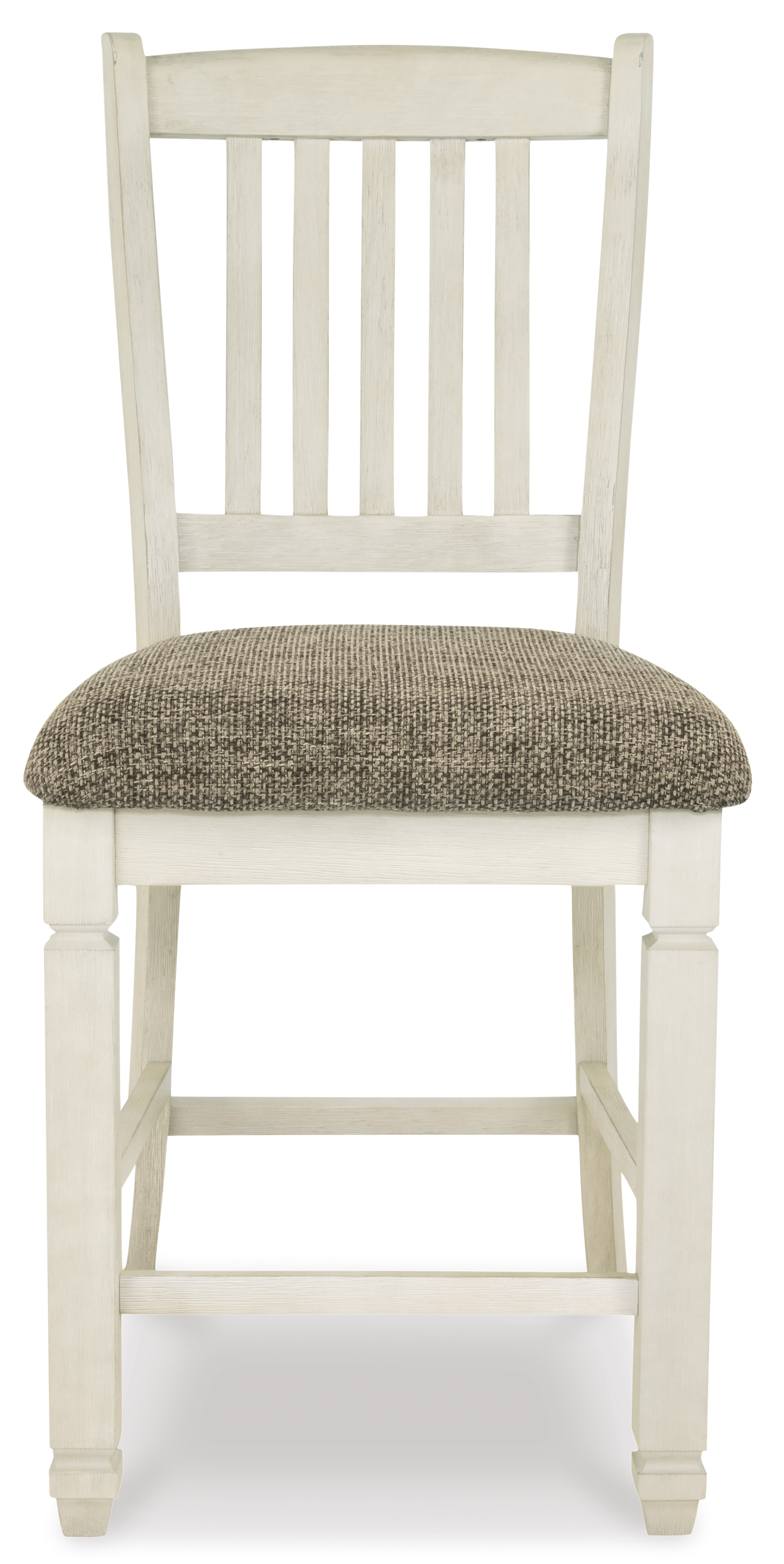 Bolanburg Upholstered Barstool - Antiqued White (Set of 2)