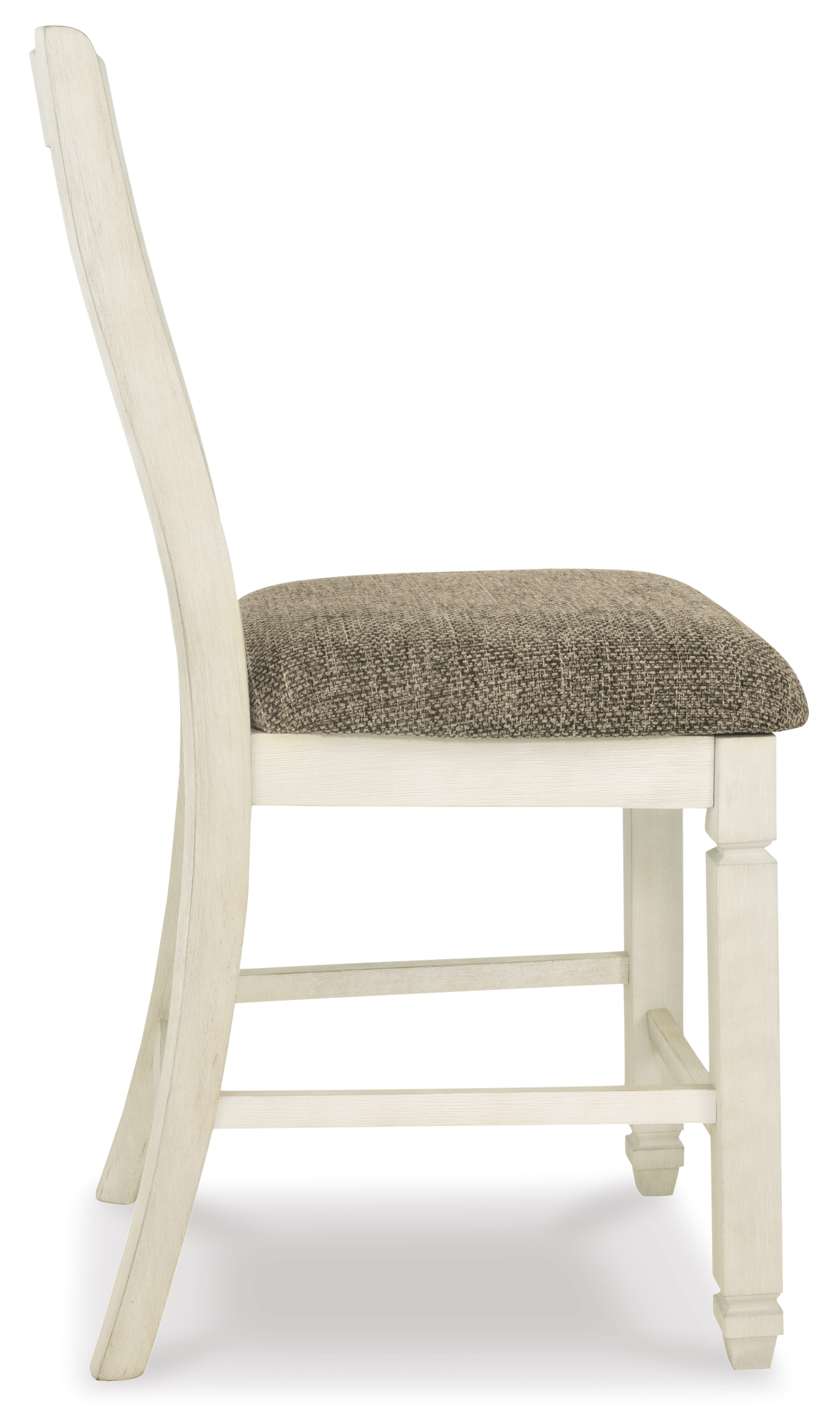Bolanburg Upholstered Barstool - Antiqued White (Set of 2)