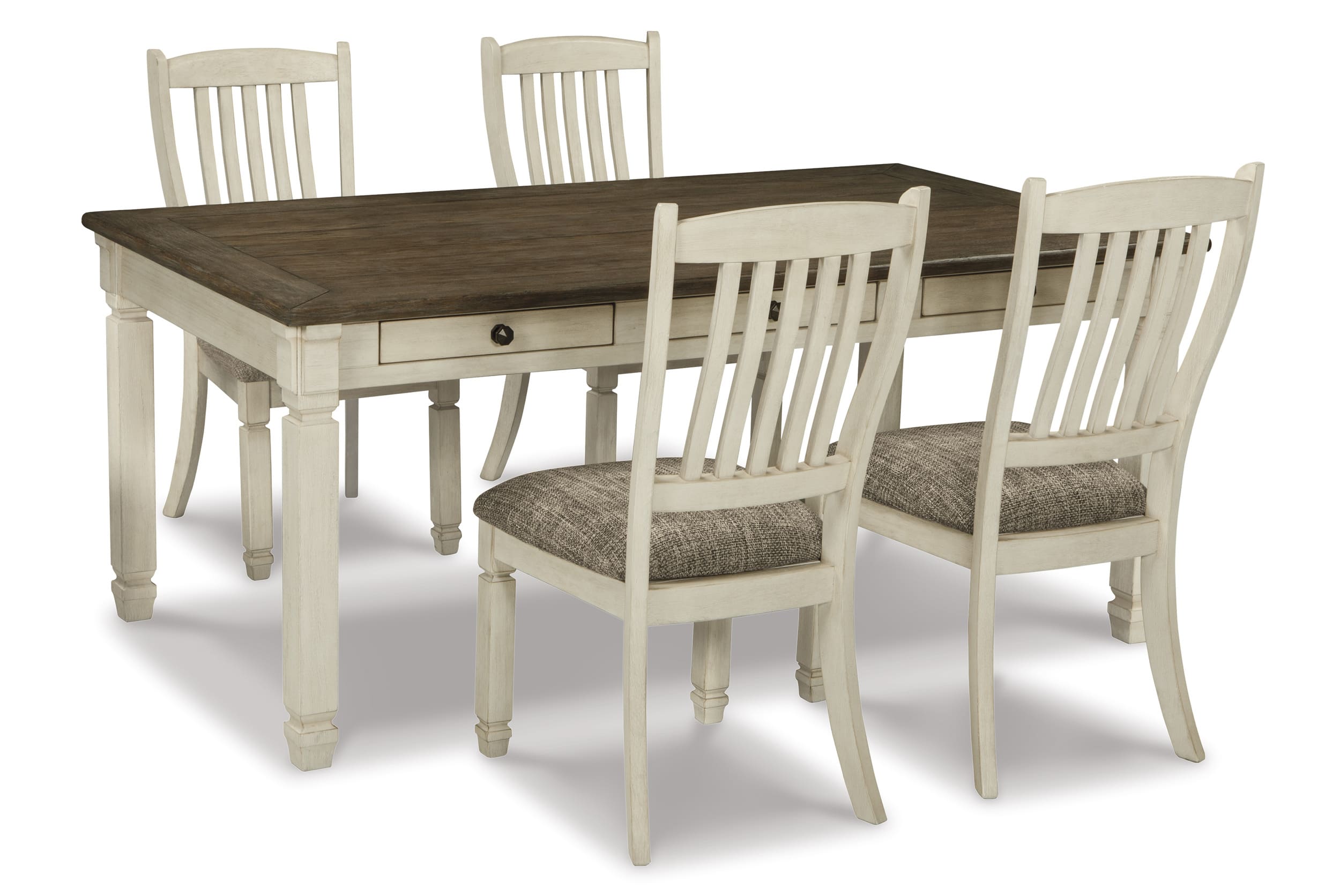 SM Bolanburg Wood Rectangular Dining Table w/6 Drawers
