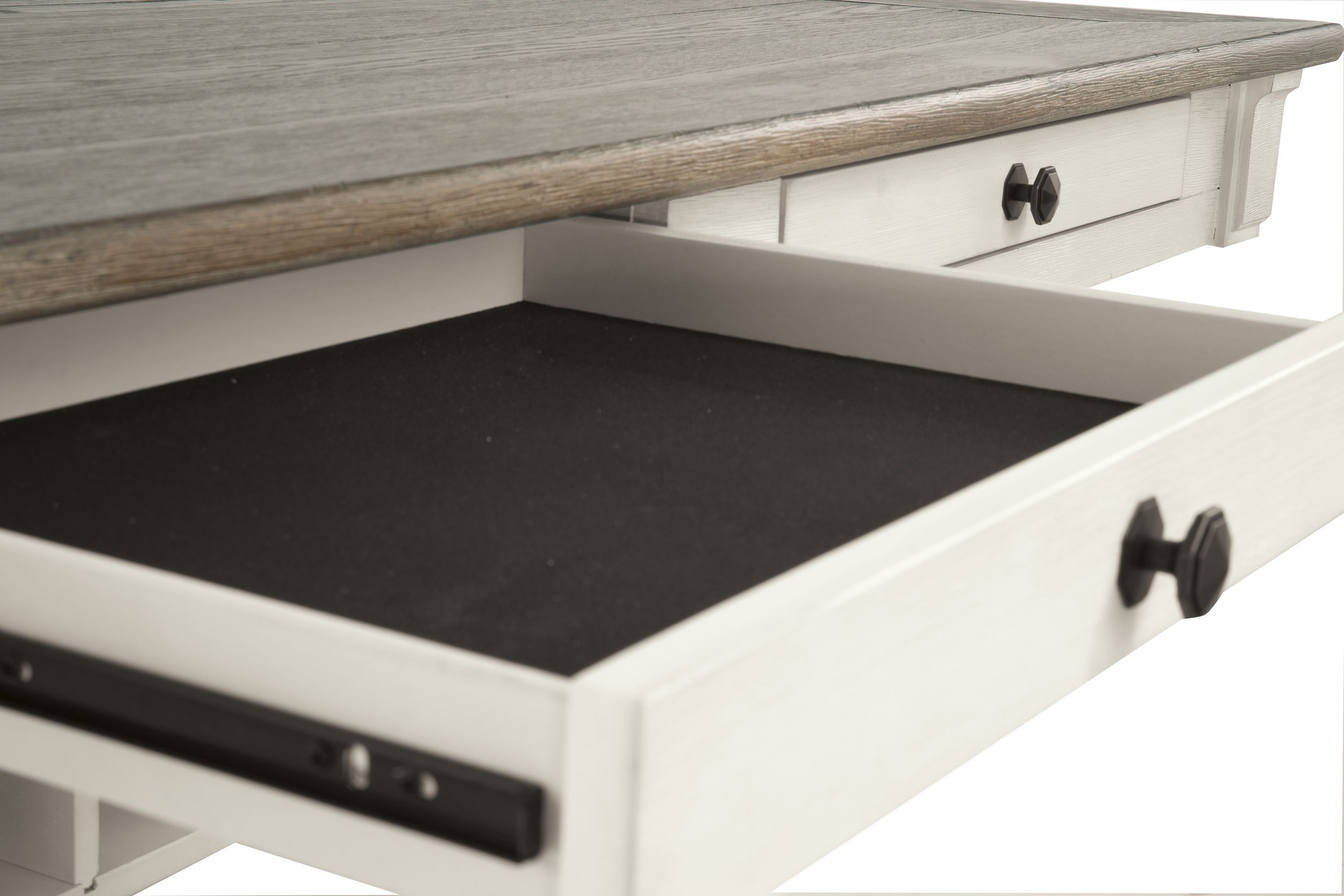 Bolanburg Counter Height Table - Antique White & Oak w/ 4 Drawers | Sohomod