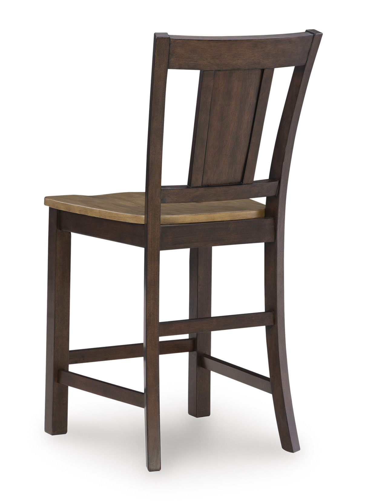 Rylandeen Wood Barstool - Two-Tone Rustic Bar Seating | Sohomod
