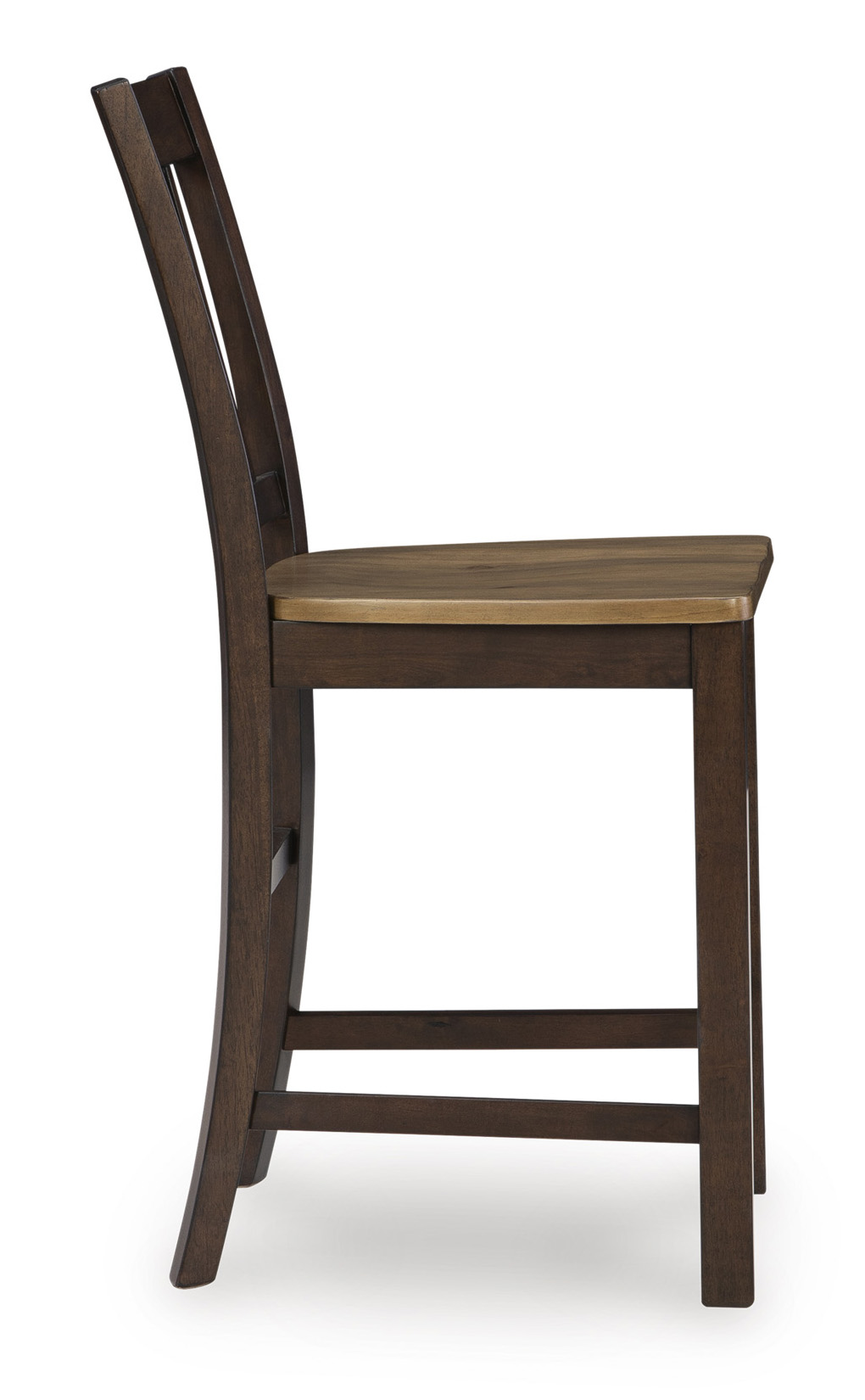 Rylandeen Wood Barstool - Two-Tone Rustic Bar Seating | Sohomod