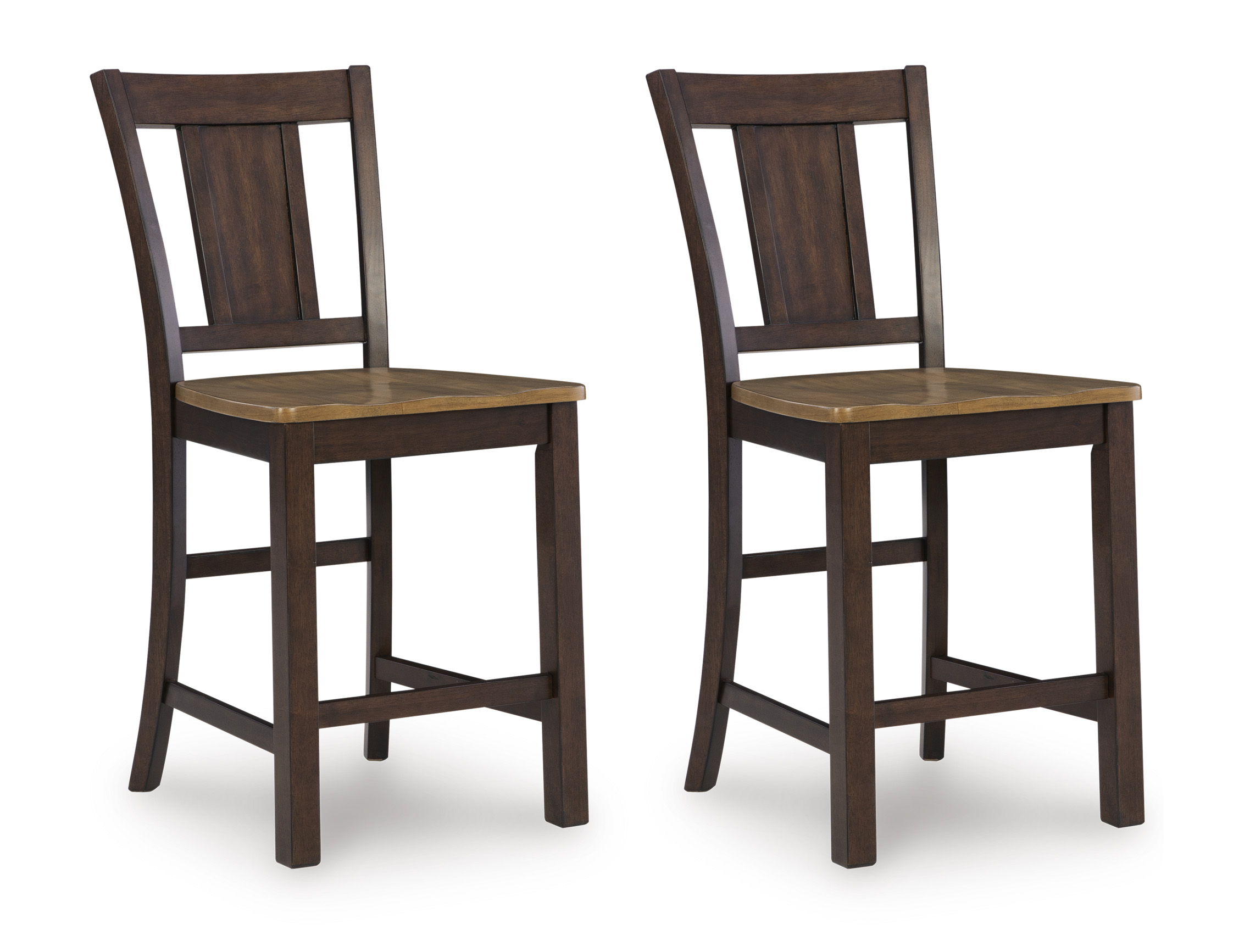 Rylandeen Wood Barstool - Two-Tone Rustic Bar Seating | Sohomod