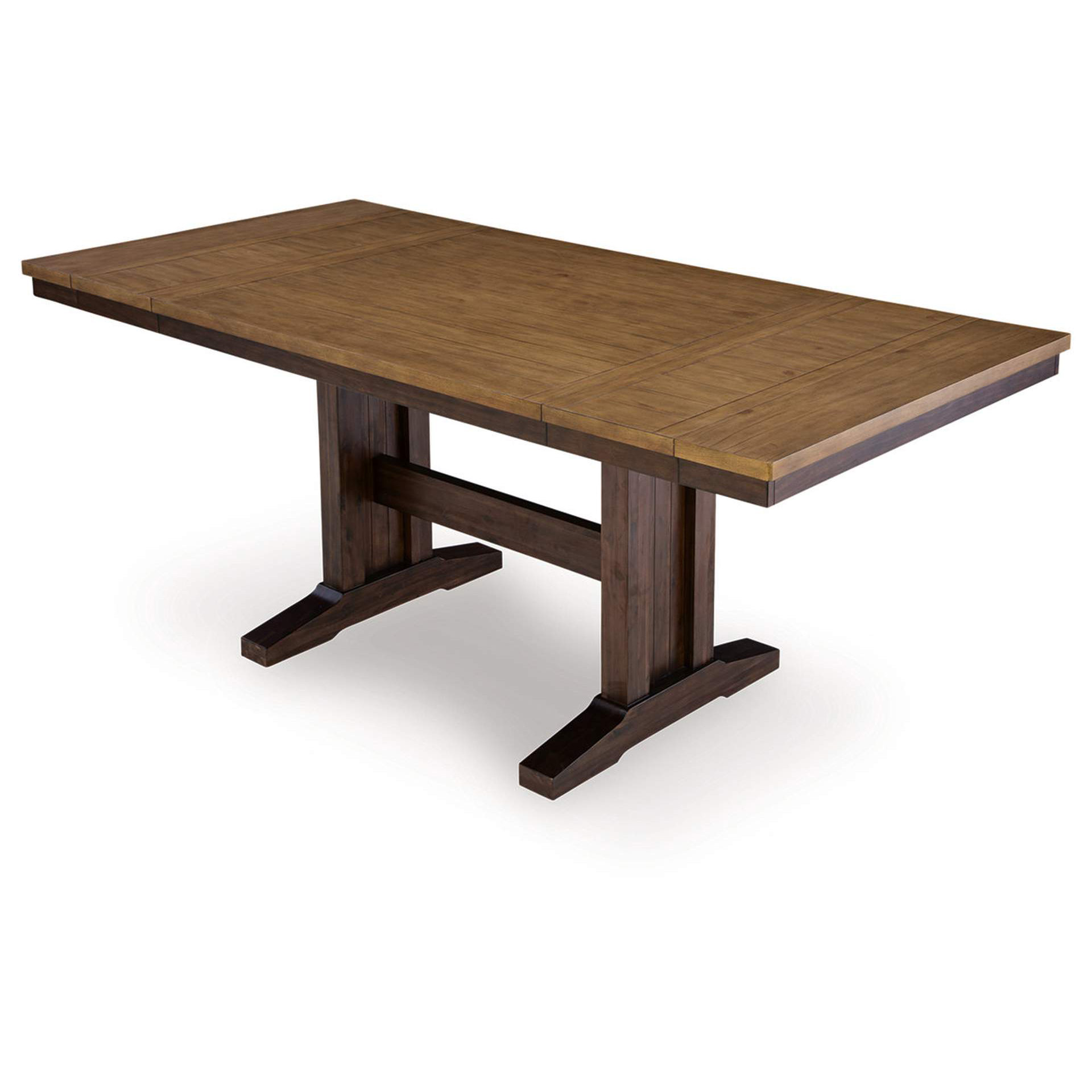 Rylandeen Extendable Counter Height Table - Two-Tone Wood | Sohomod
