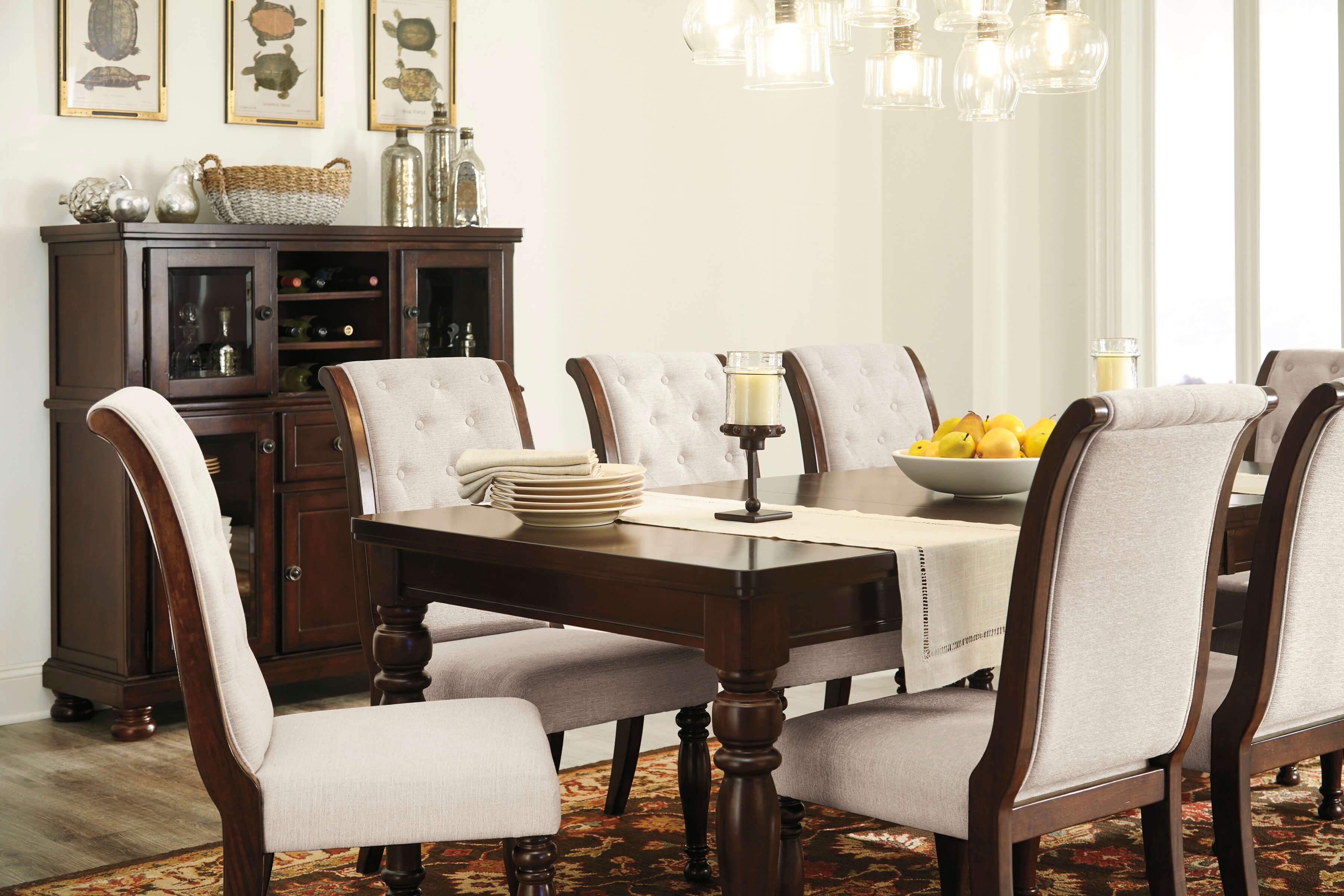 Porter Wood Rectangular Extendable Dining Set