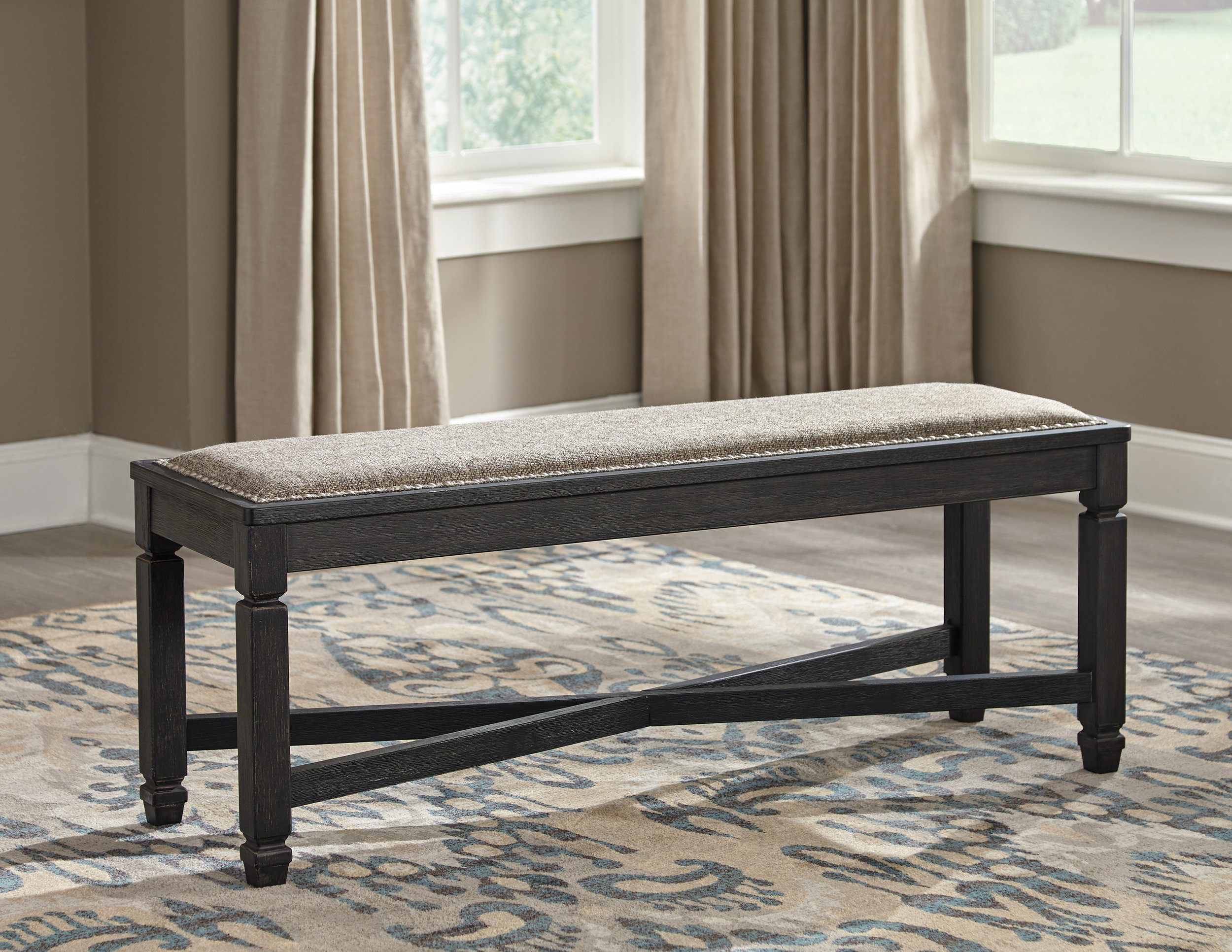 Tyler Creek Wood Dining Set - Black & Gray Two-Tone | Ashley