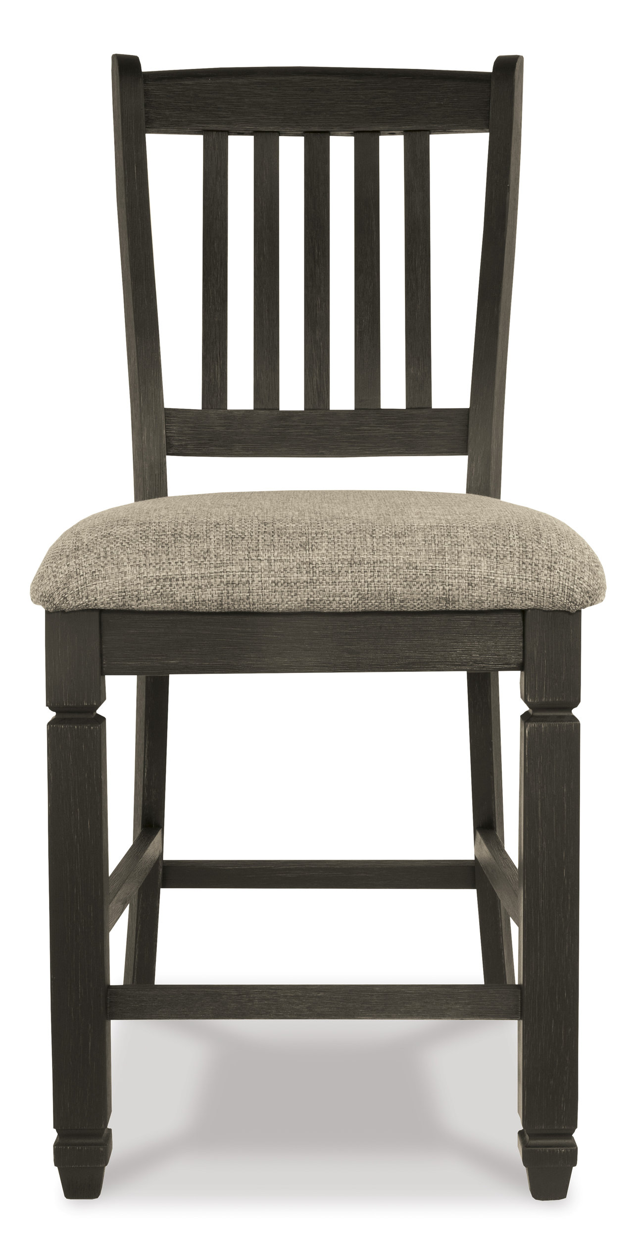 Tyler Creek Wood Barstool - Black & Gray High Back | Sohomod