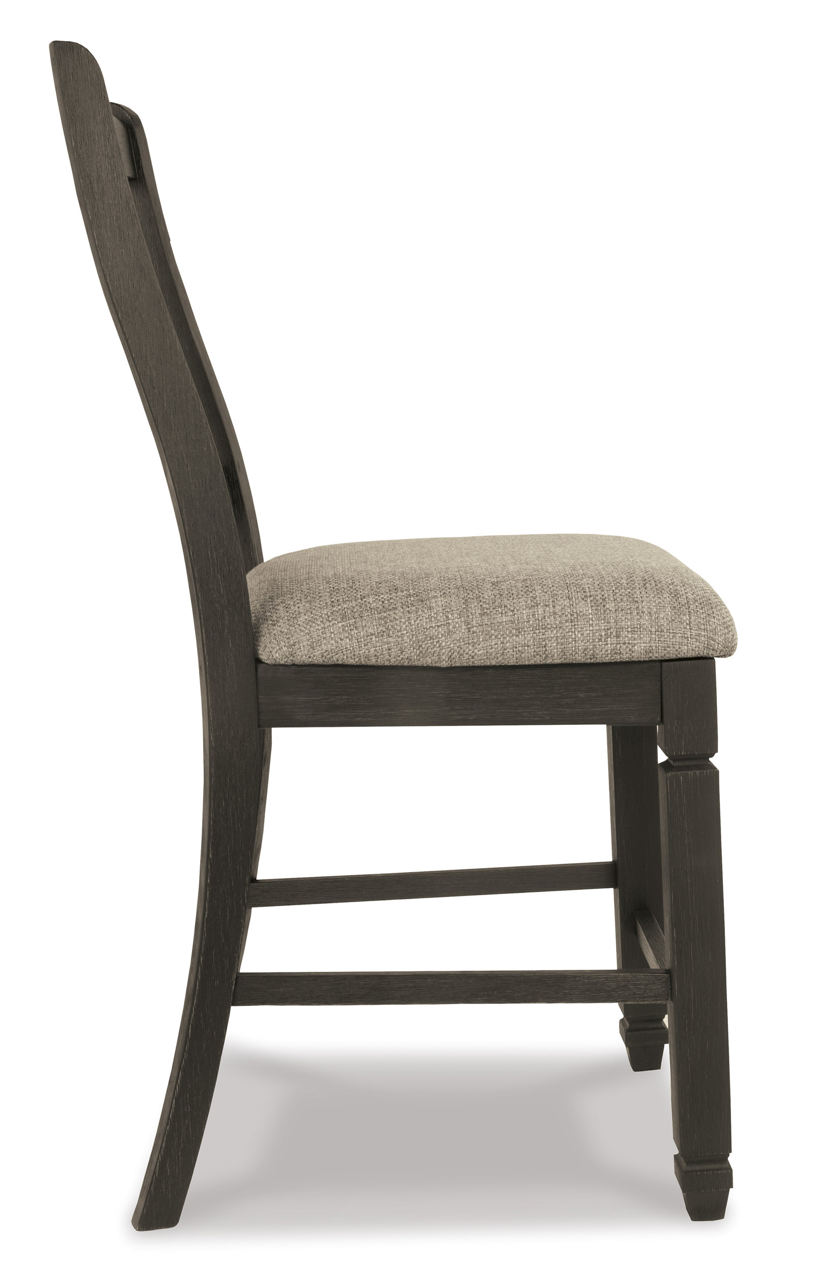 Tyler Creek Wood Barstool - Black & Gray High Back | Sohomod