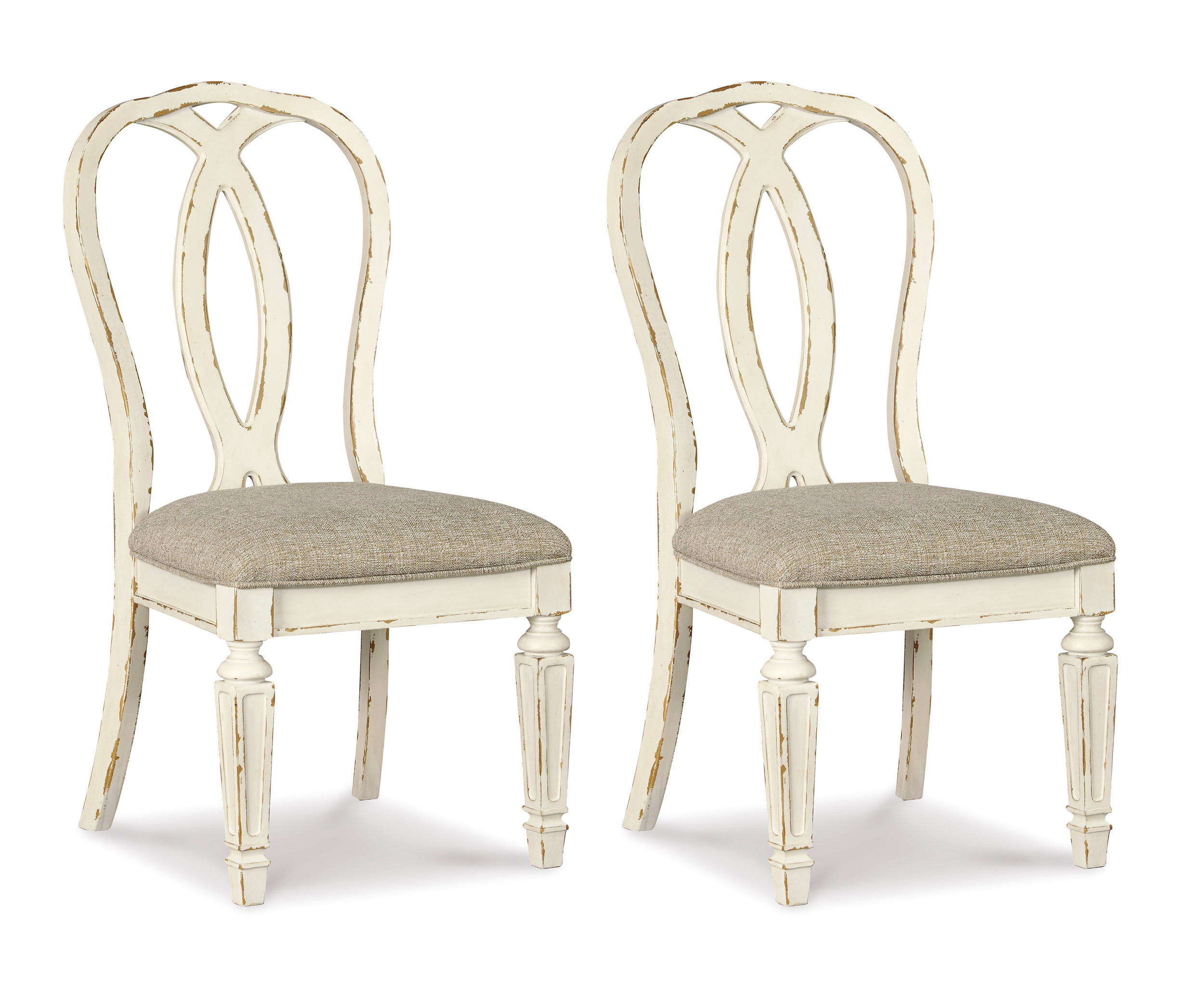 Realyn Oval Extendable Dining Set - Chipped White | Ashley