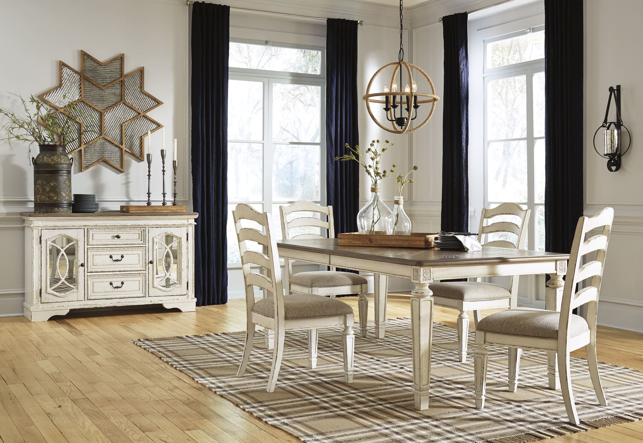 SM Realyn 5-Piece Wood Dining Room Set