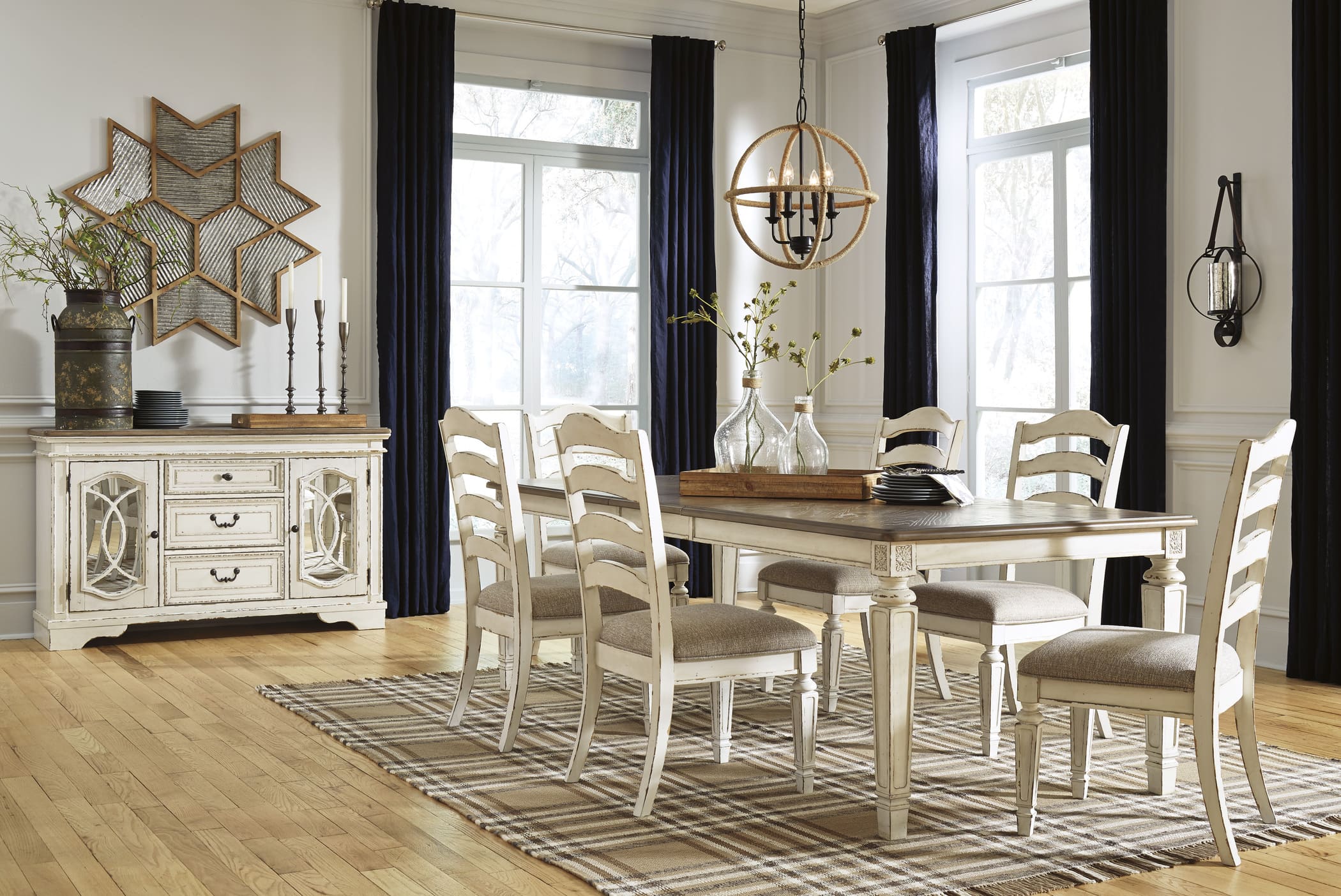 SM Realyn 5-Piece Wood Dining Room Set