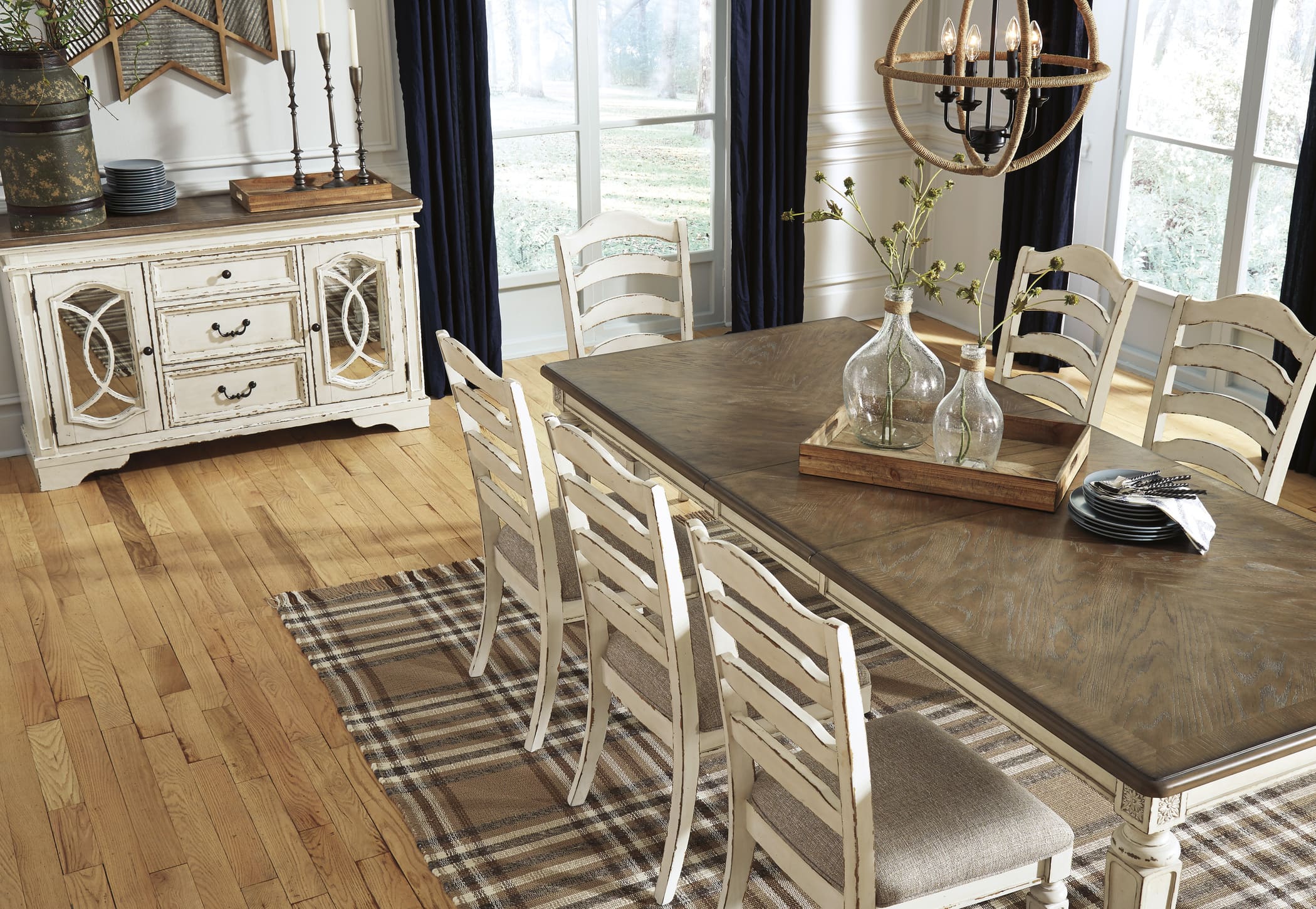 Realyn Wood Server w/2 Doors & 3 Drawers