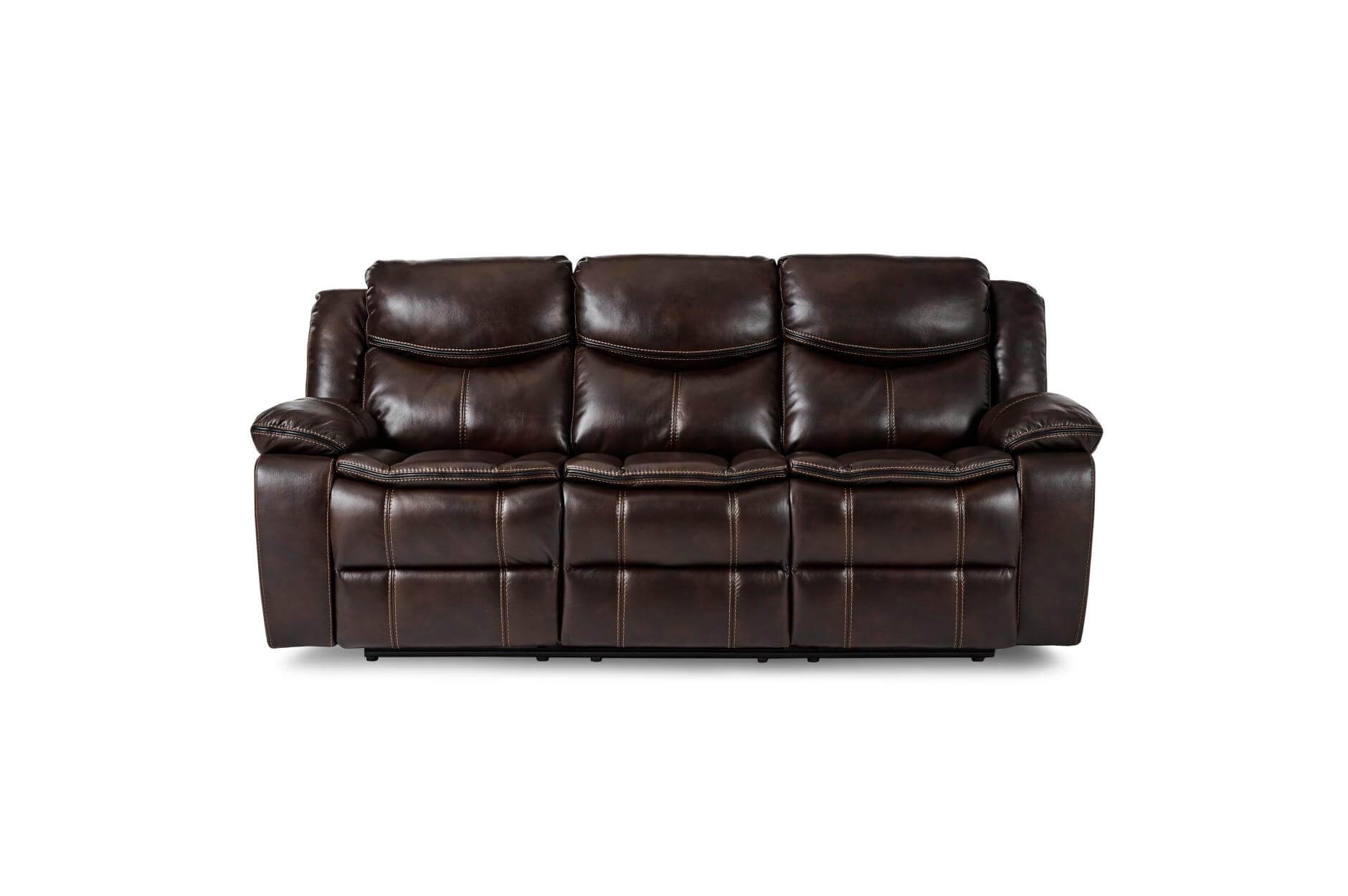 Bastrop Leather Gel Match Double Reclining Sofa