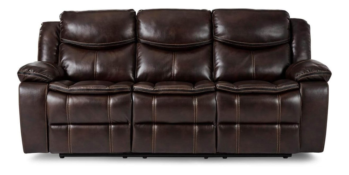 Bastrop Leather Gel Match/Microfiber Double Reclining Sofa