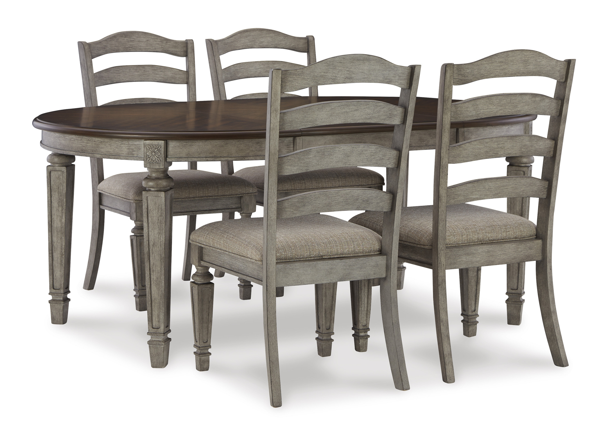 SM Lodenbay Wood Oval Extendable Dining Table